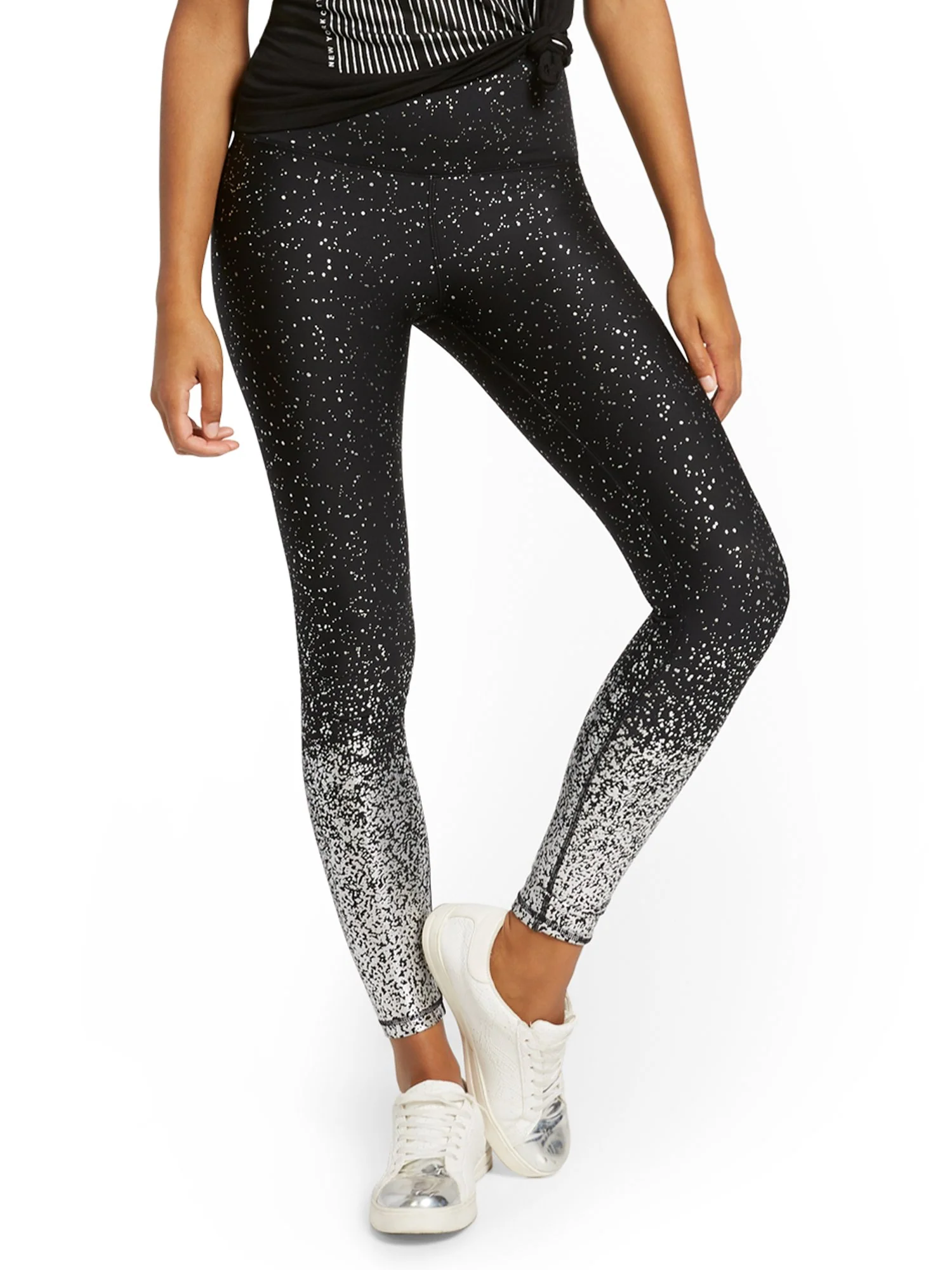 High-Waisted Glittery Pocket Legging