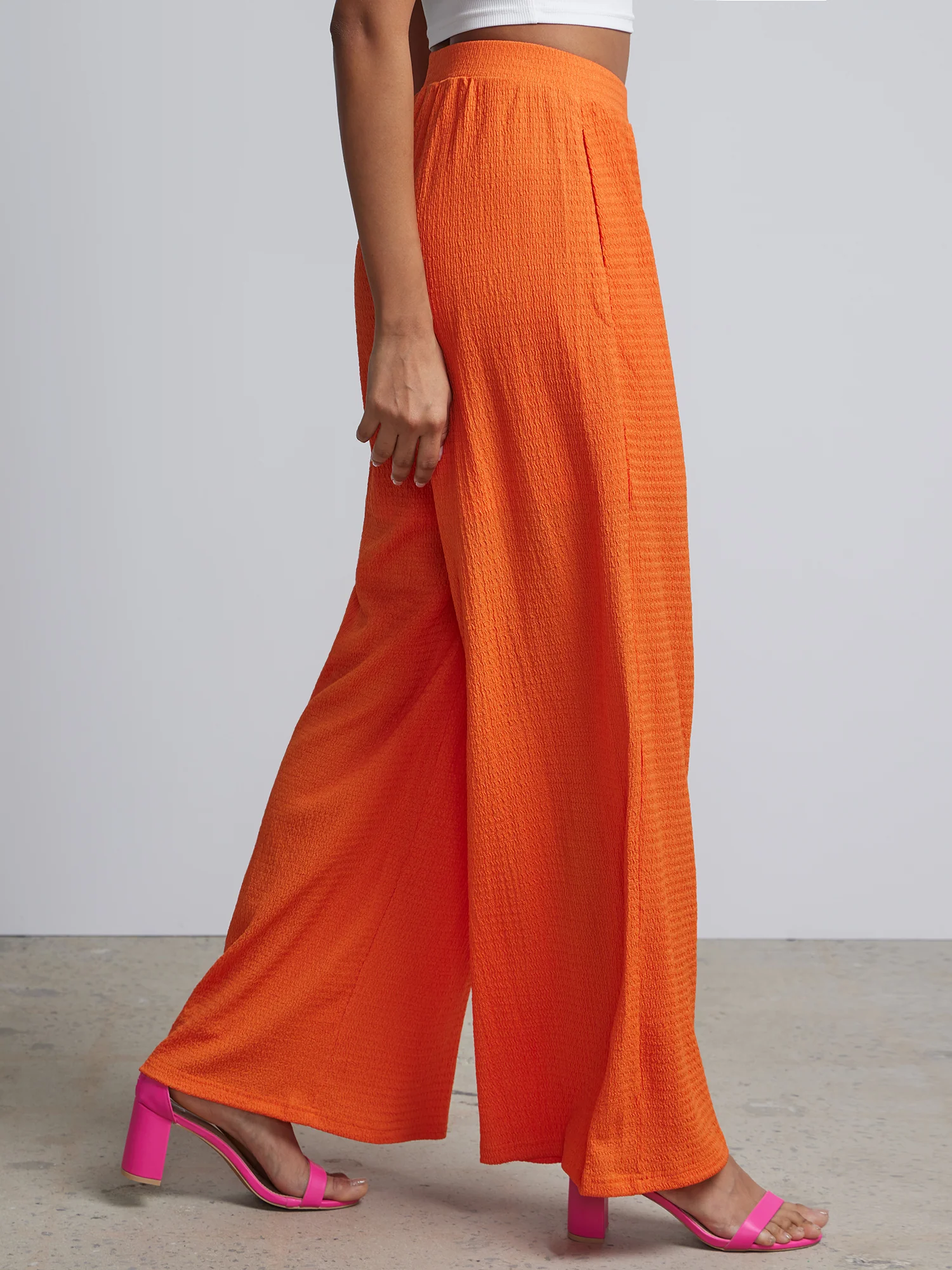 High-Waisted Knit Palazzo Pant - Image 2