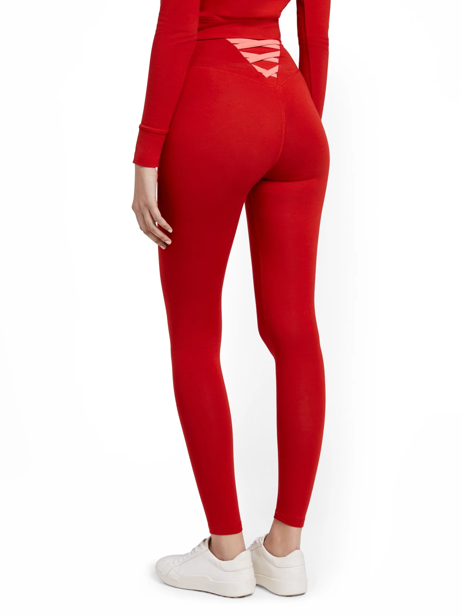 High-Waisted Lace-Back Pocket Legging - Image 3