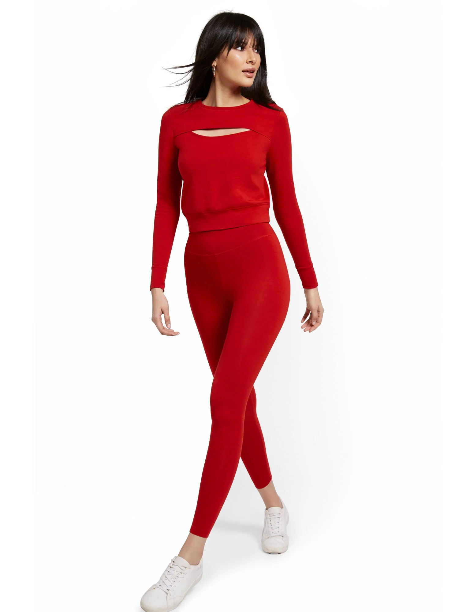 High-Waisted Lace-Back Pocket Legging - Image 5