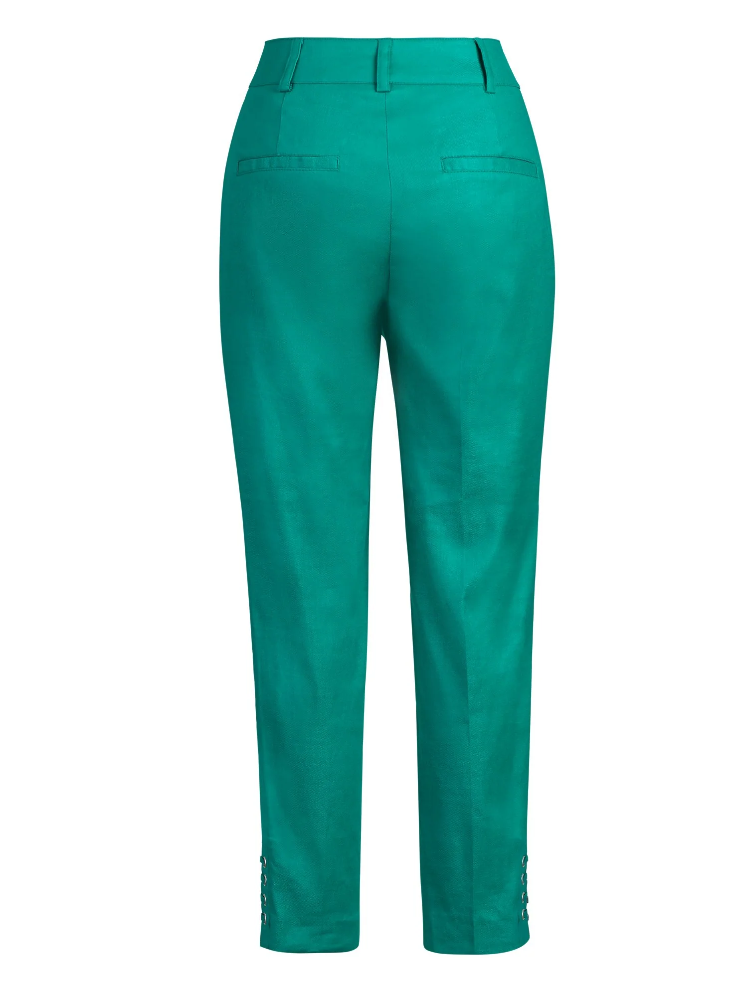 High-Waisted Lace-Up Ankle Pant - Modern - Linen Blend - 7th Avenue - Image 3