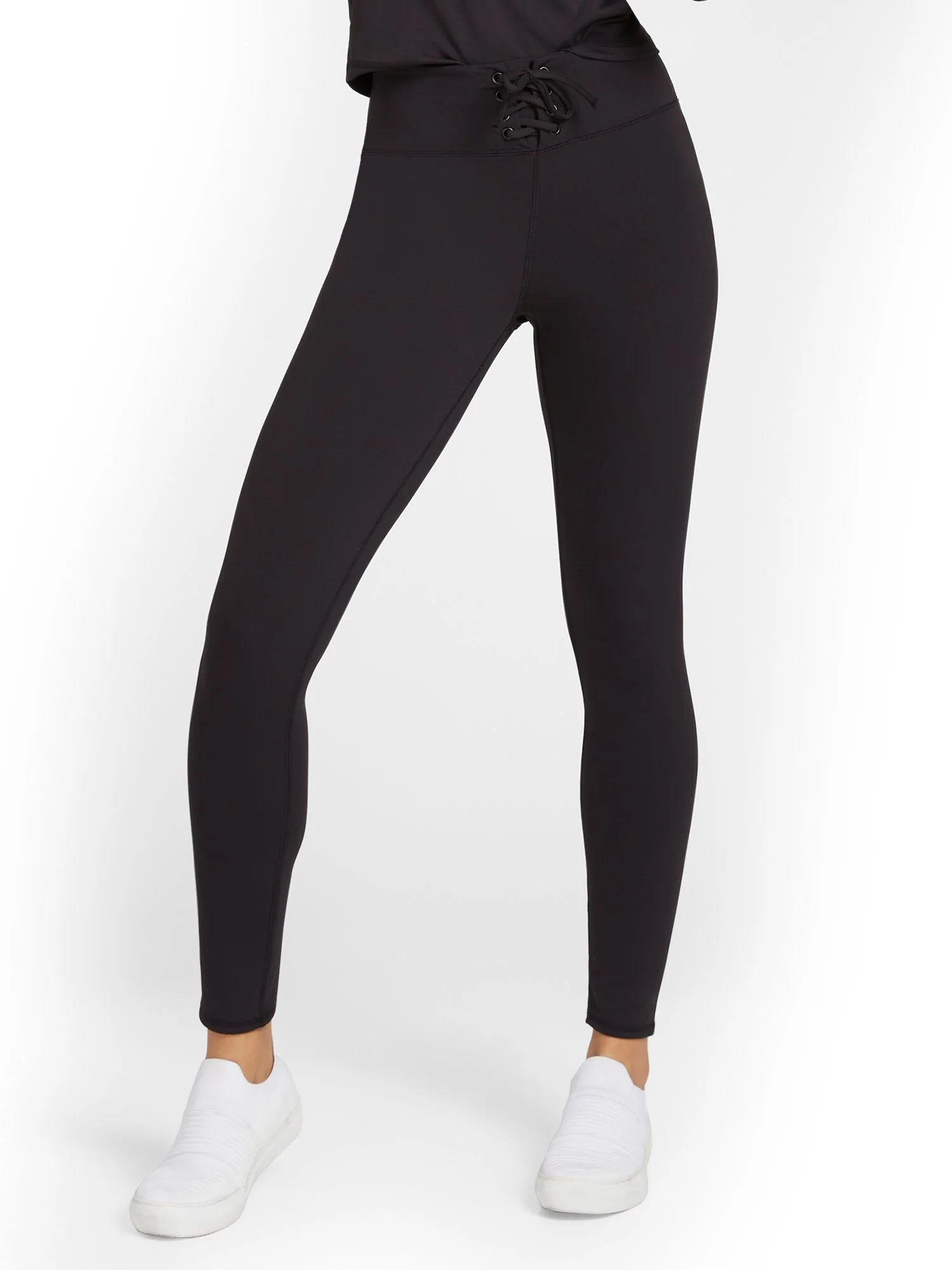 High-Waisted Lace-Up Pocket Legging - City Contour - Image 2
