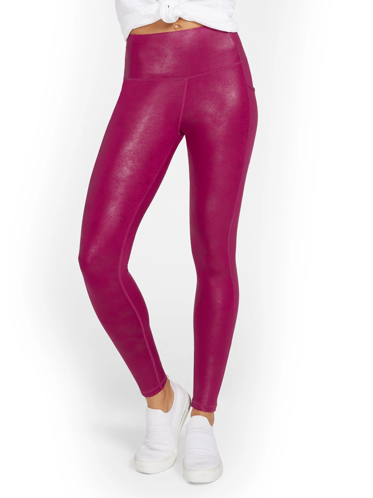 High-Waisted Metallic Pocket Legging - Image 11