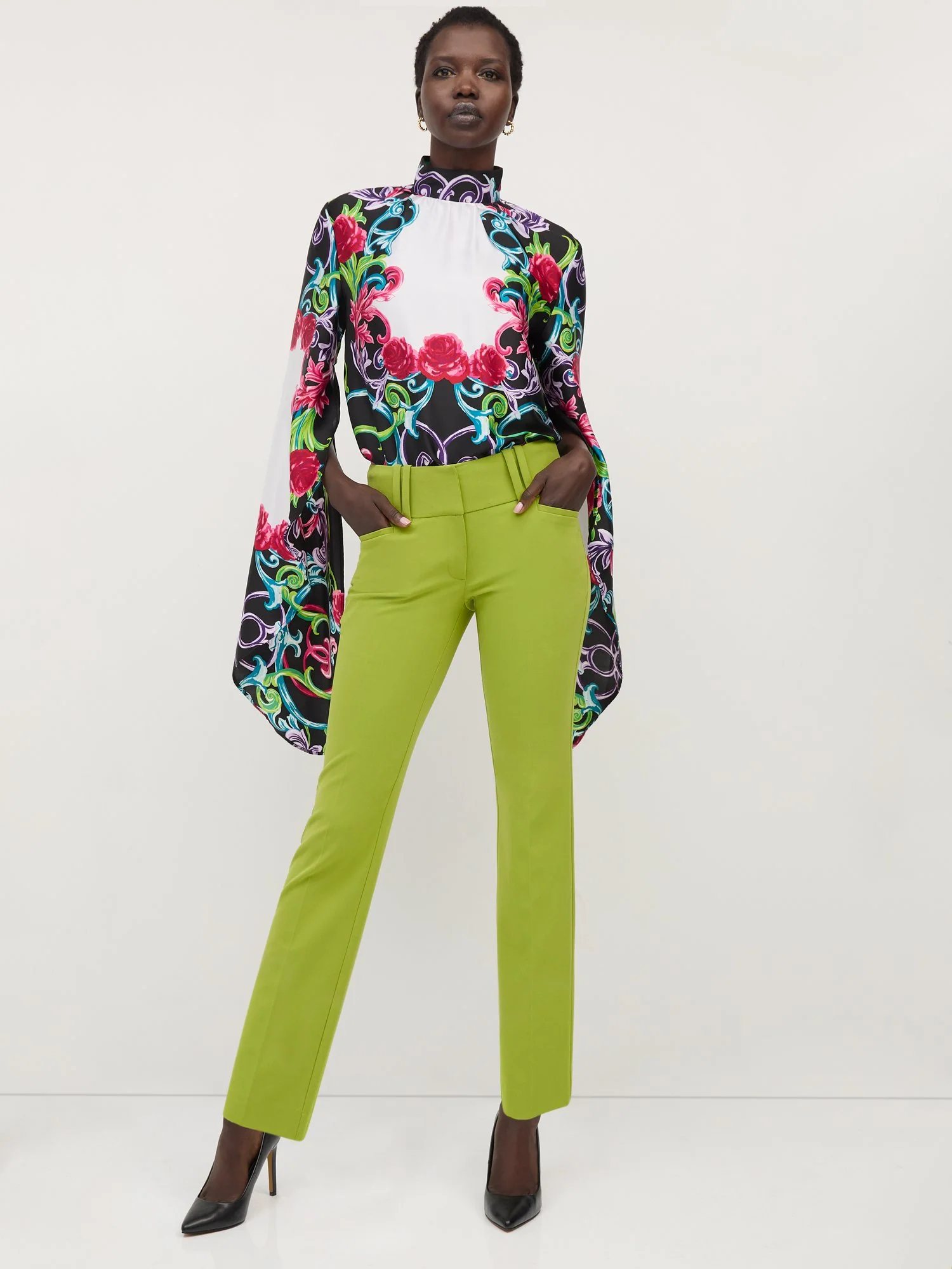 High-Waisted Modern-Fit Straight-Leg Pant - Essential Stretch - Image 17