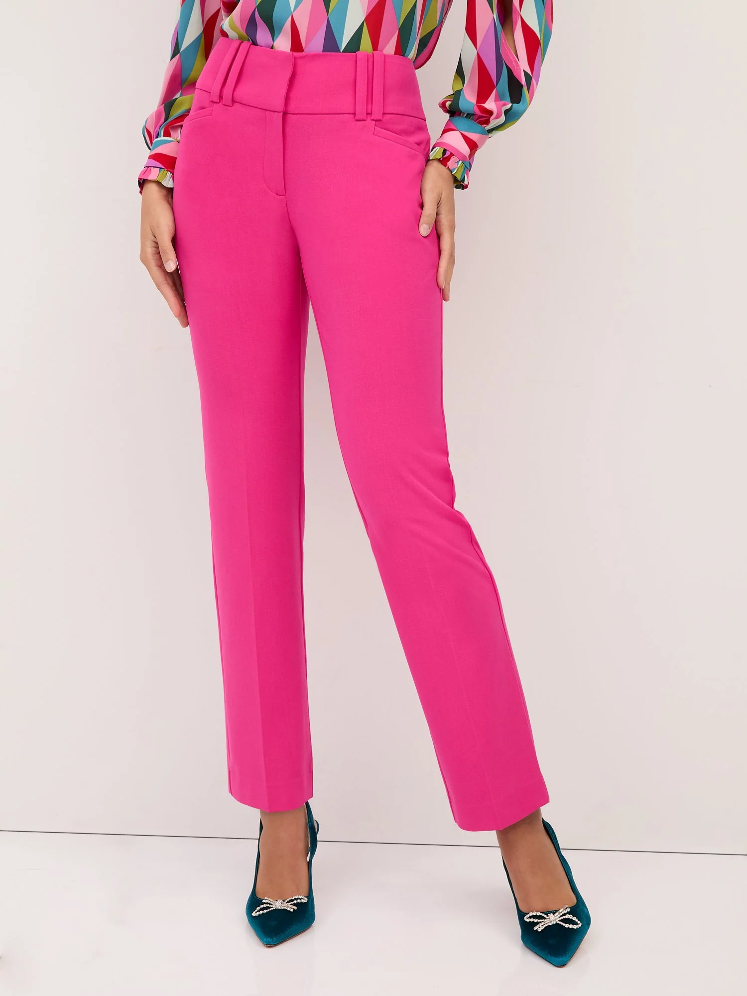 High-Waisted Modern-Fit Straight-Leg Pant - Essential Stretch - Image 28