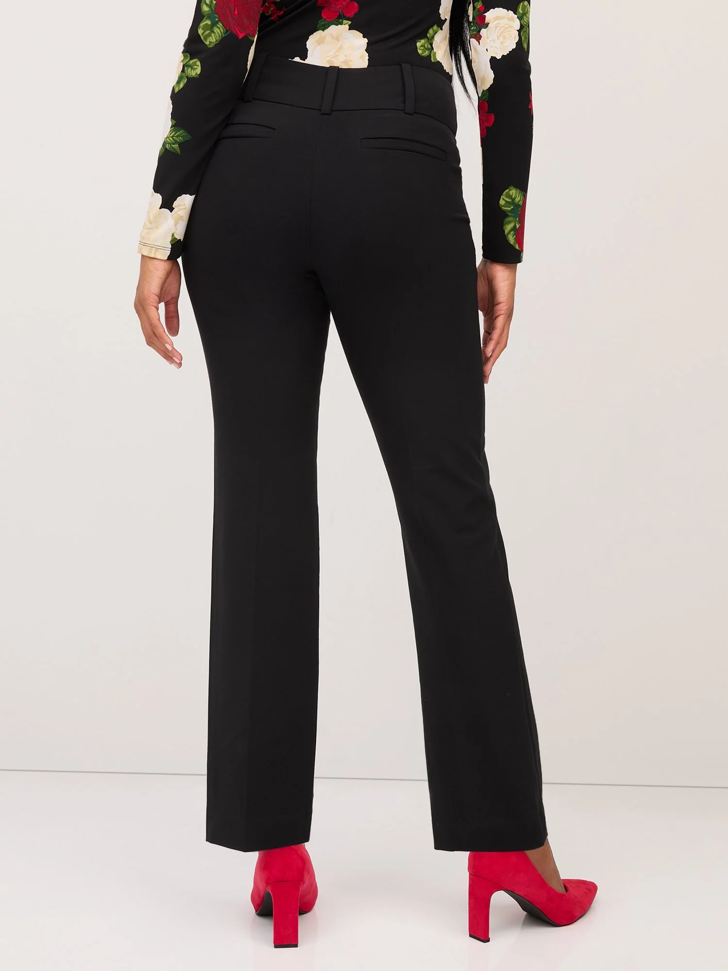 High-Waisted Modern-Fit Straight-Leg Pant - Essential Stretch - Image 3