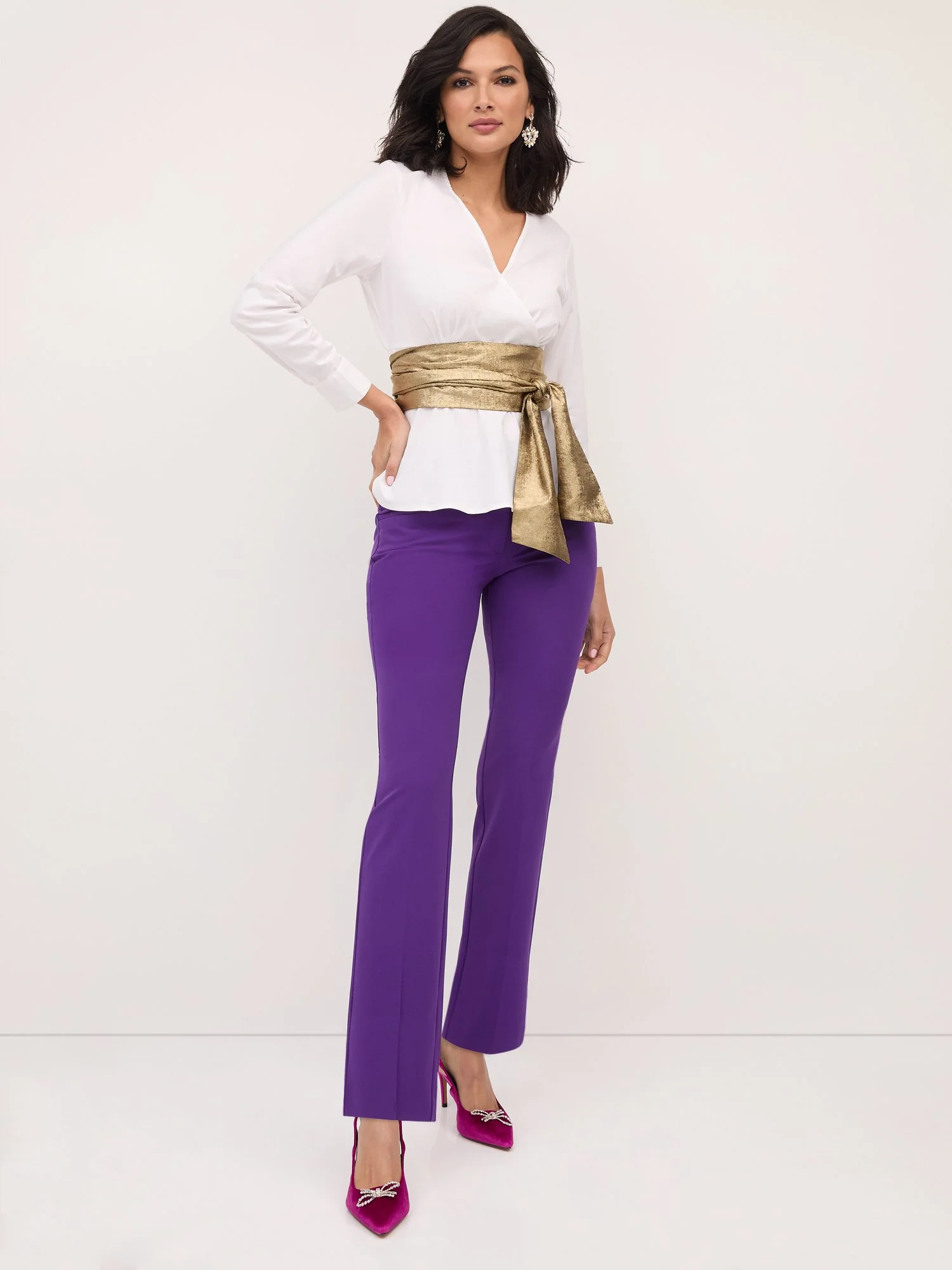 High-Waisted Modern-Fit Straight-Leg Pant - Essential Stretch - Image 31