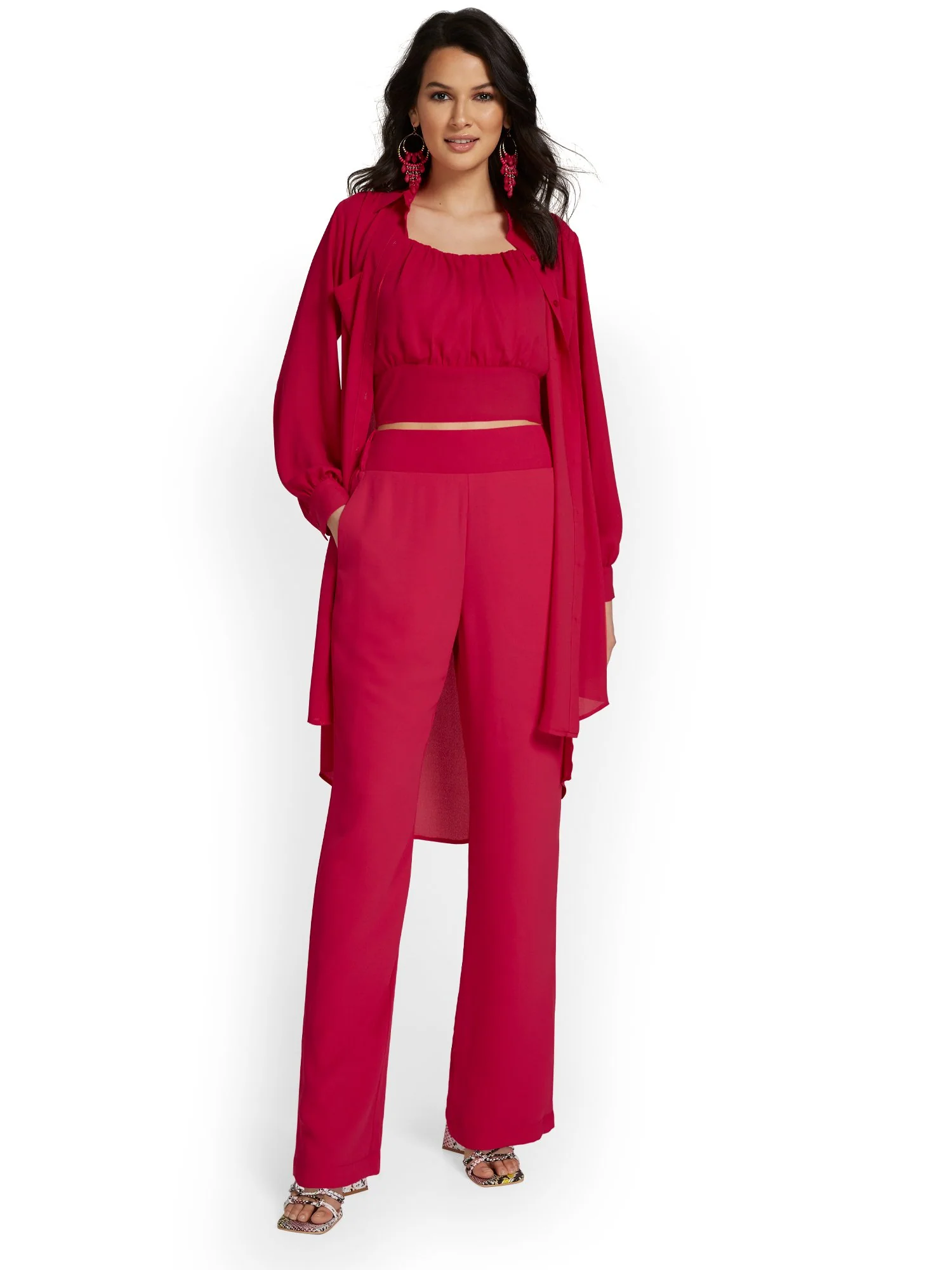 High-Waisted Palazzo Pant - Image 3