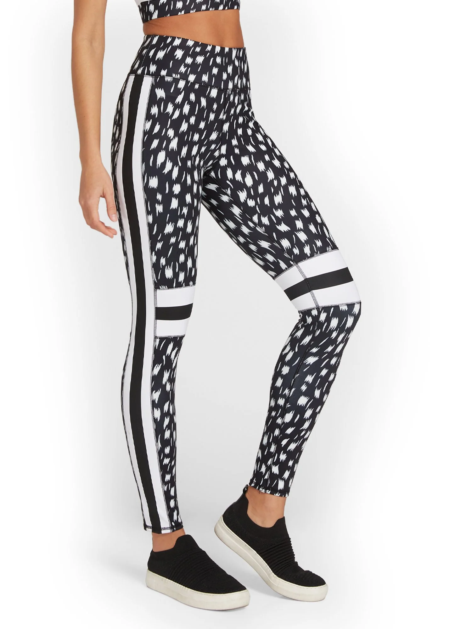 High-Waisted Printed Pocket Legging - City Contour - Image 2