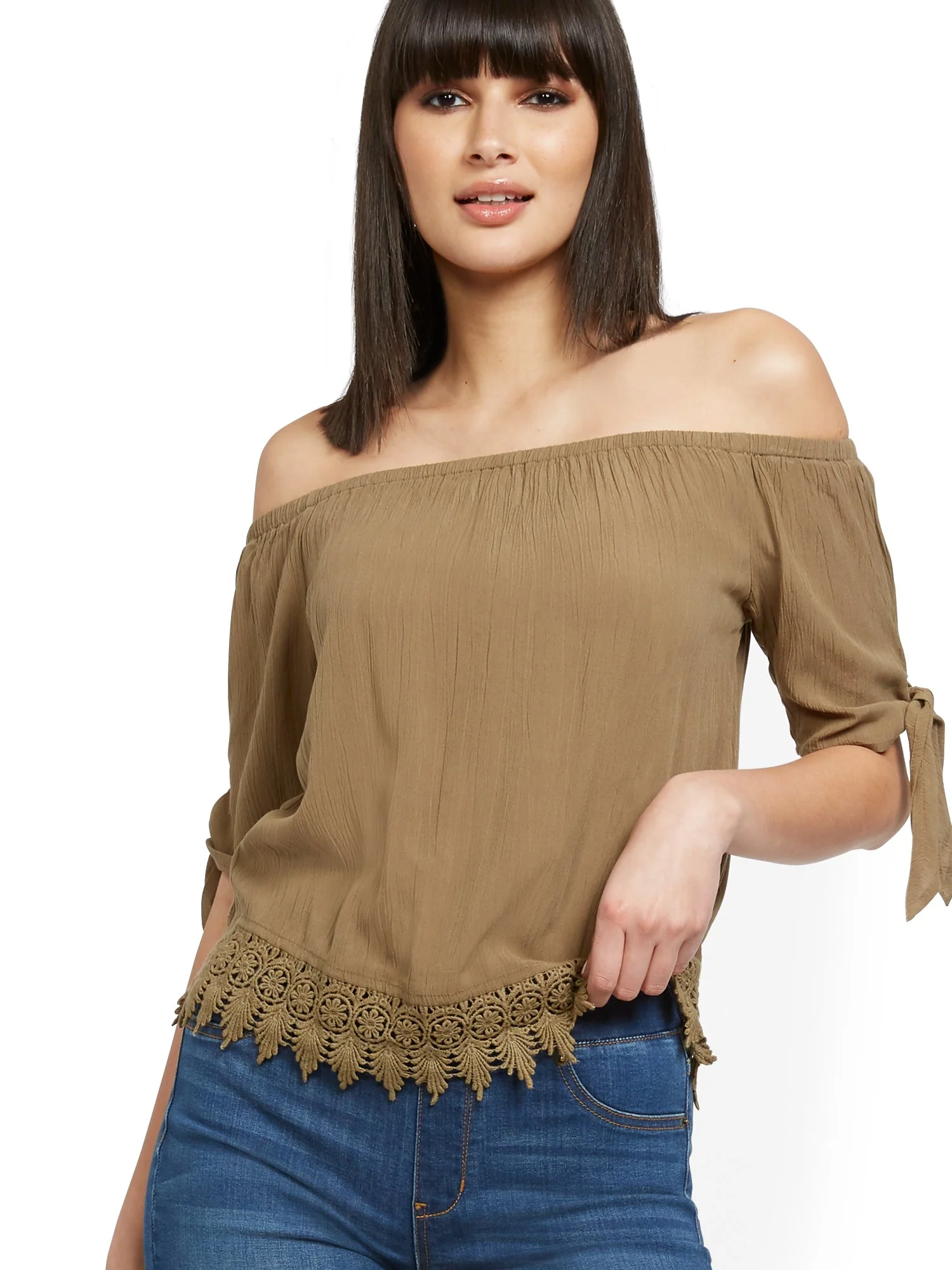 High-Waisted Pull-On 5-Inch Short - Medium Blue - Image 4