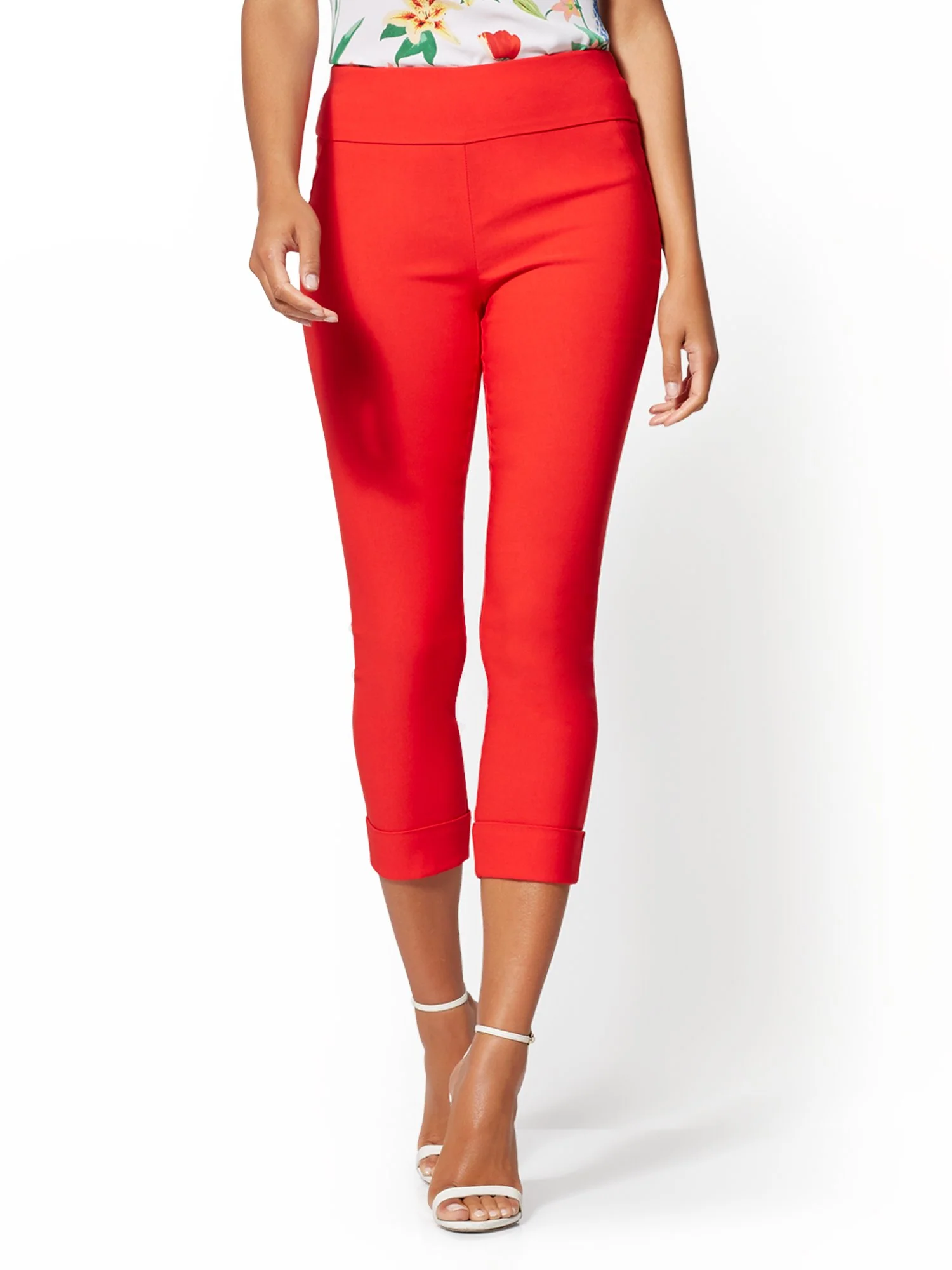 High-Waisted Pull-On Crop Pant - Image 37