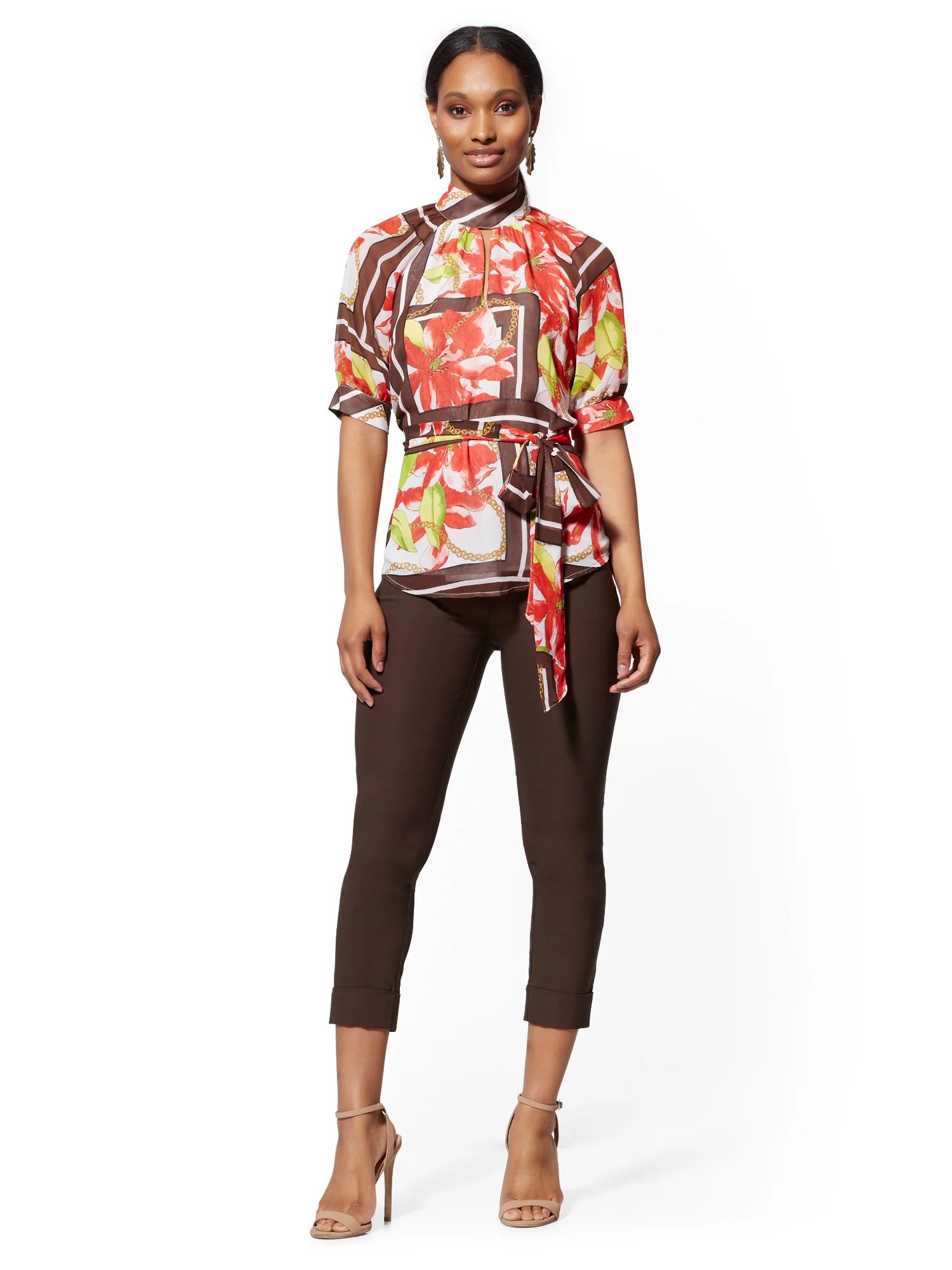 High-Waisted Pull-On Crop Pant - Image 44