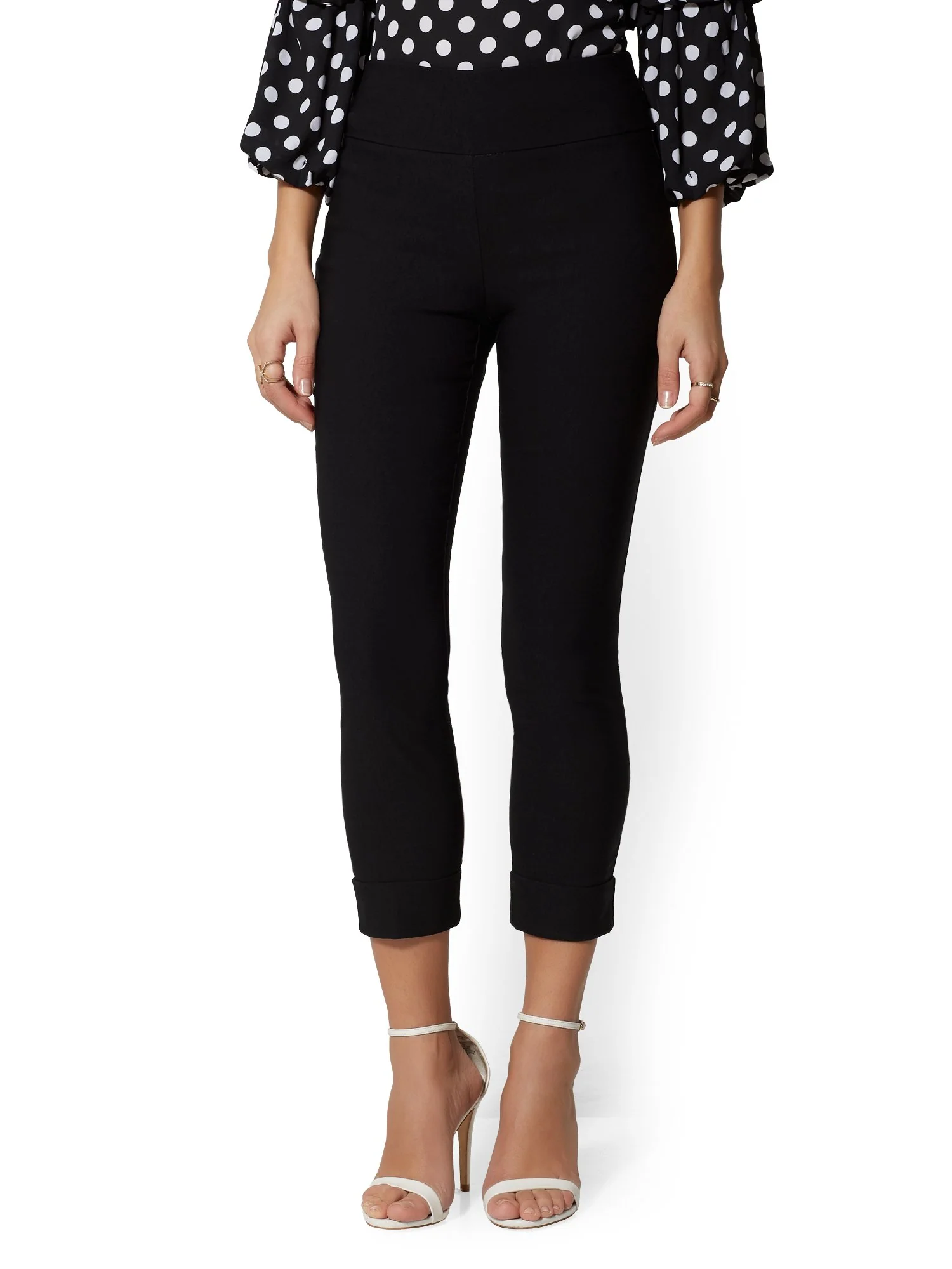High-Waisted Pull-On Crop Pant - Image 5