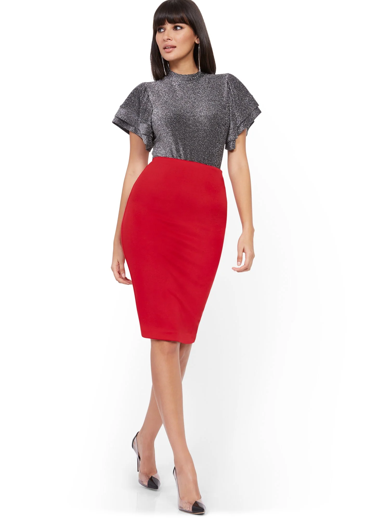 High-Waisted Pull-On Skirt - Image 11