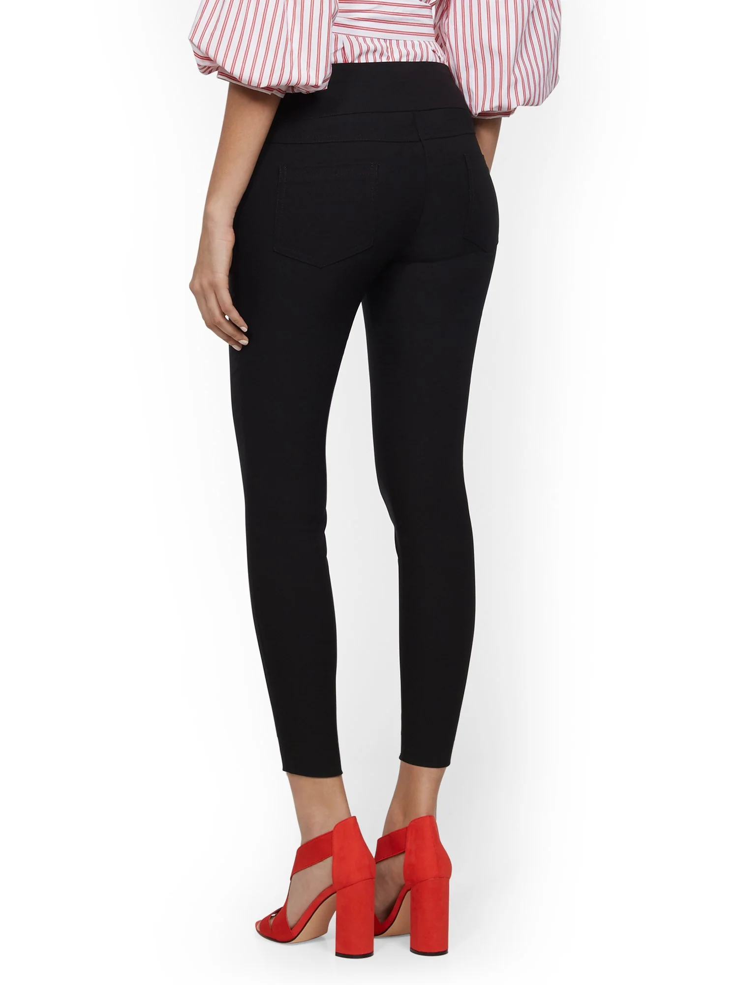 High-Waisted Pull-On Slimming Ankle Pant - 7th Avenue - Image 3
