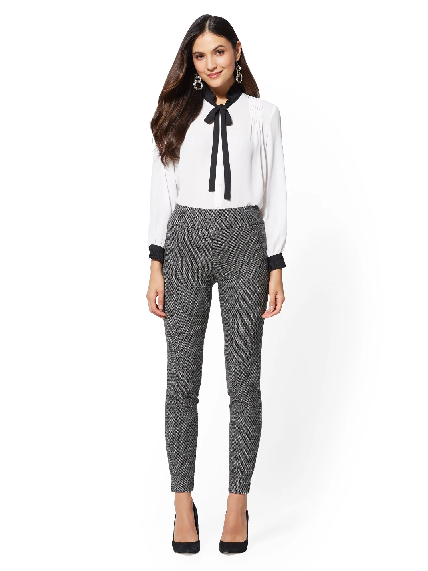 High-Waisted Slim Leg Pant - 7th Avenue - Image 6