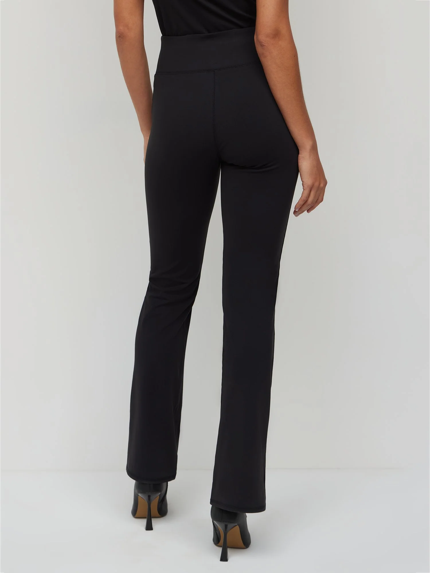 High-Waisted Slit-Hem Flare Pant - Image 2