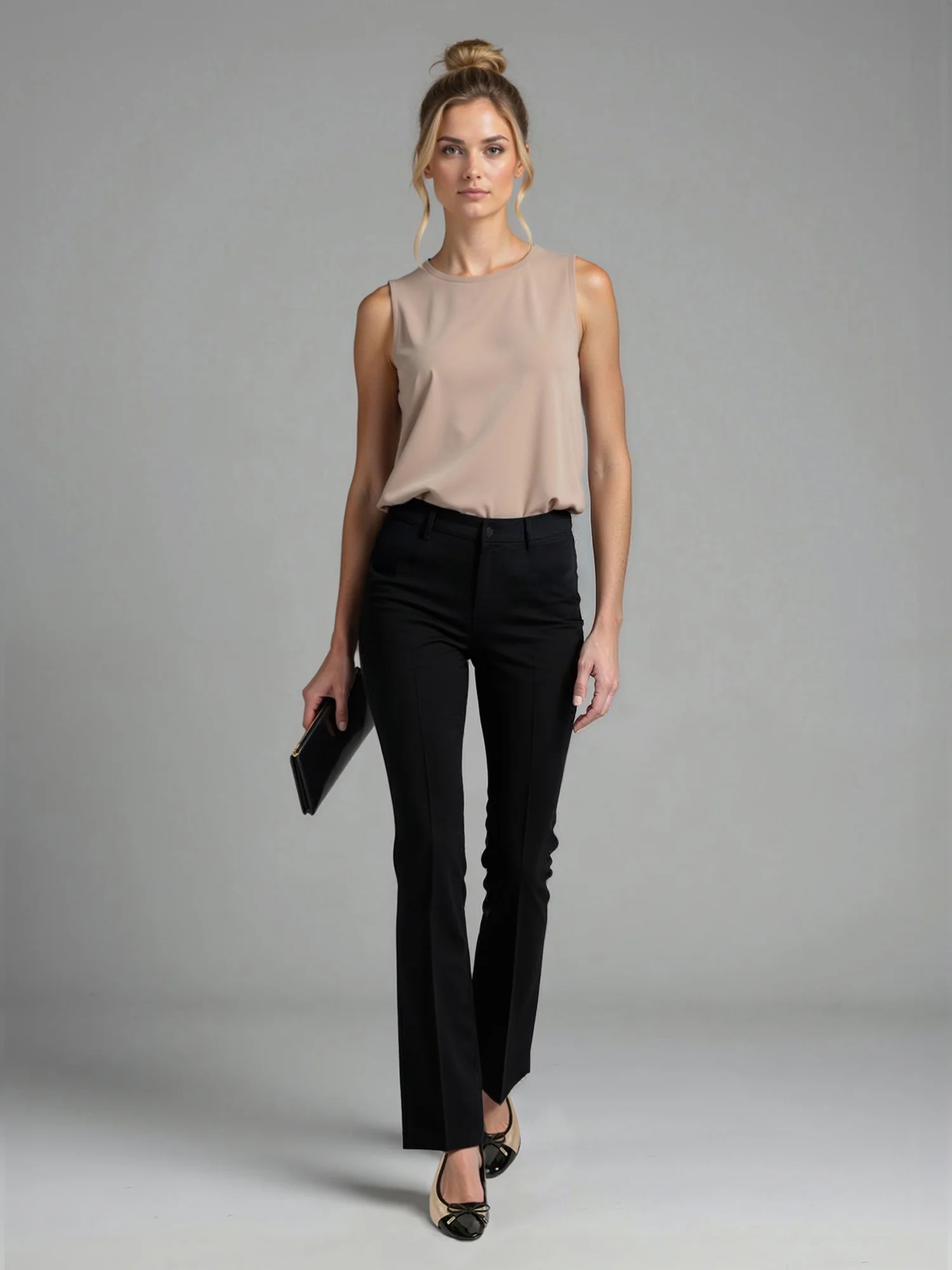 High Waisted Staright Leg Pants