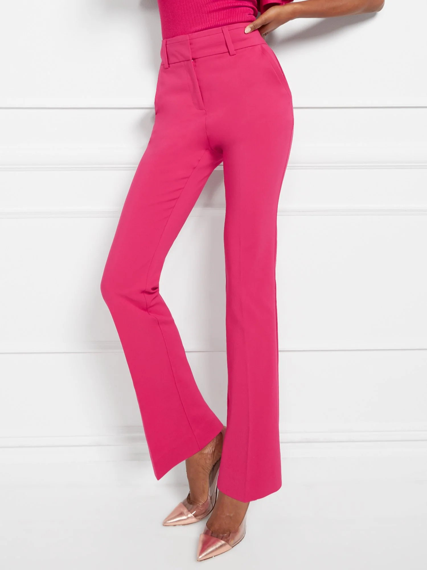 High-Waisted Straight-Leg Pant - Modern Fit - All-Season Stretch - 7th Avenue - Image 14