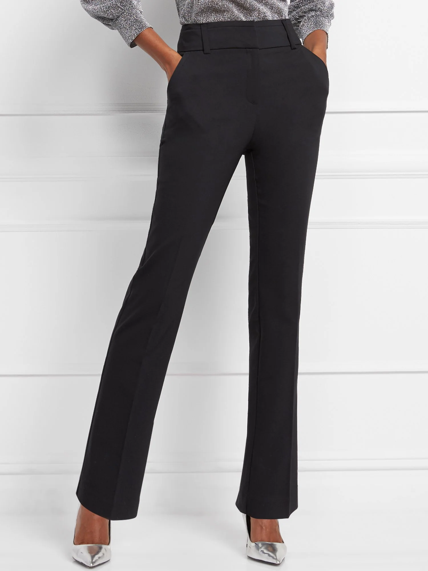 High-Waisted Straight-Leg Pant - Modern Fit - All-Season Stretch - 7th Avenue - Image 2