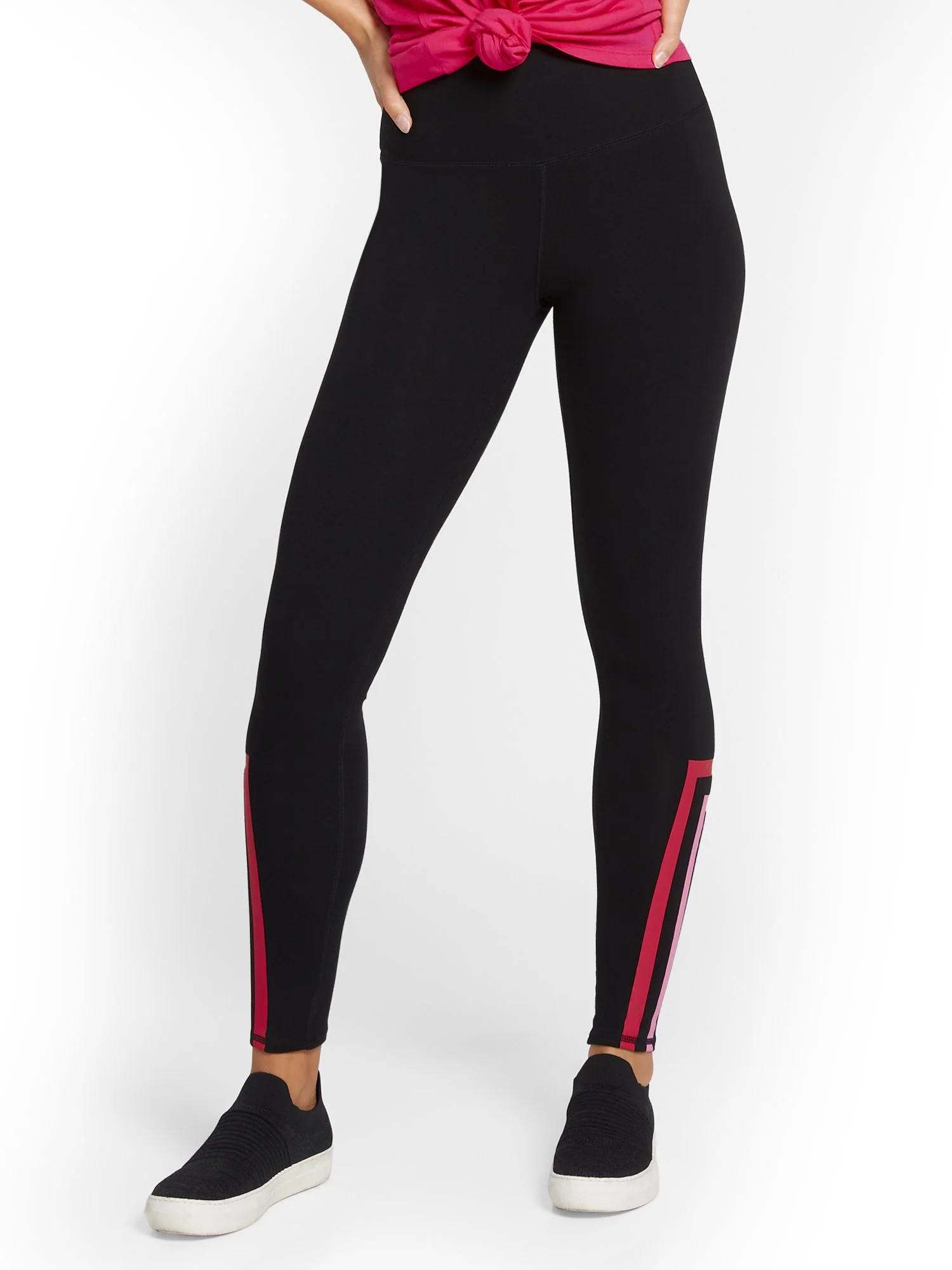 High-Waisted Stripe-Detail Pocket Legging - Image 2