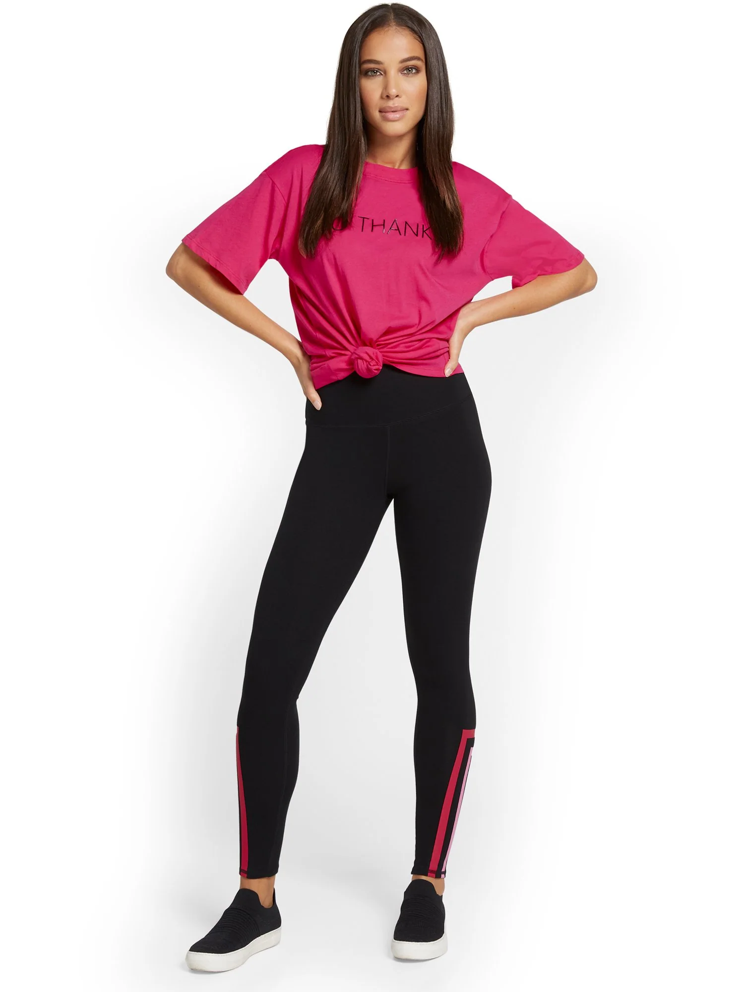 High-Waisted Stripe-Detail Pocket Legging - Image 4