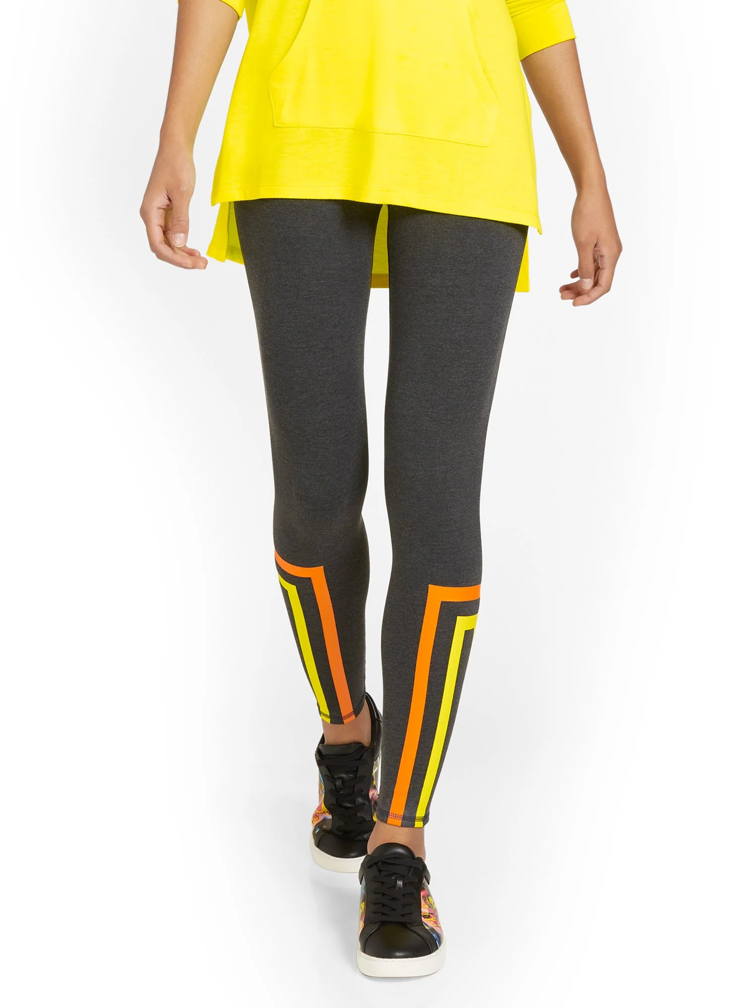 High-Waisted Stripe-Detail Pocket Legging - Image 7