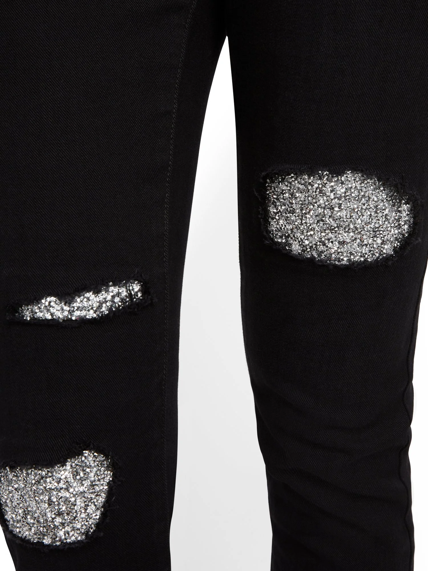 High-Waisted Super-Skinny Jeans - Black - Image 4