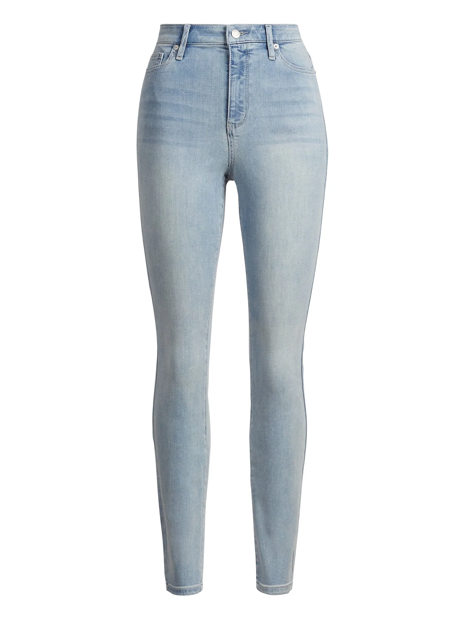 High-Waisted Super-Skinny Jeans - Blue Spark - Image 2