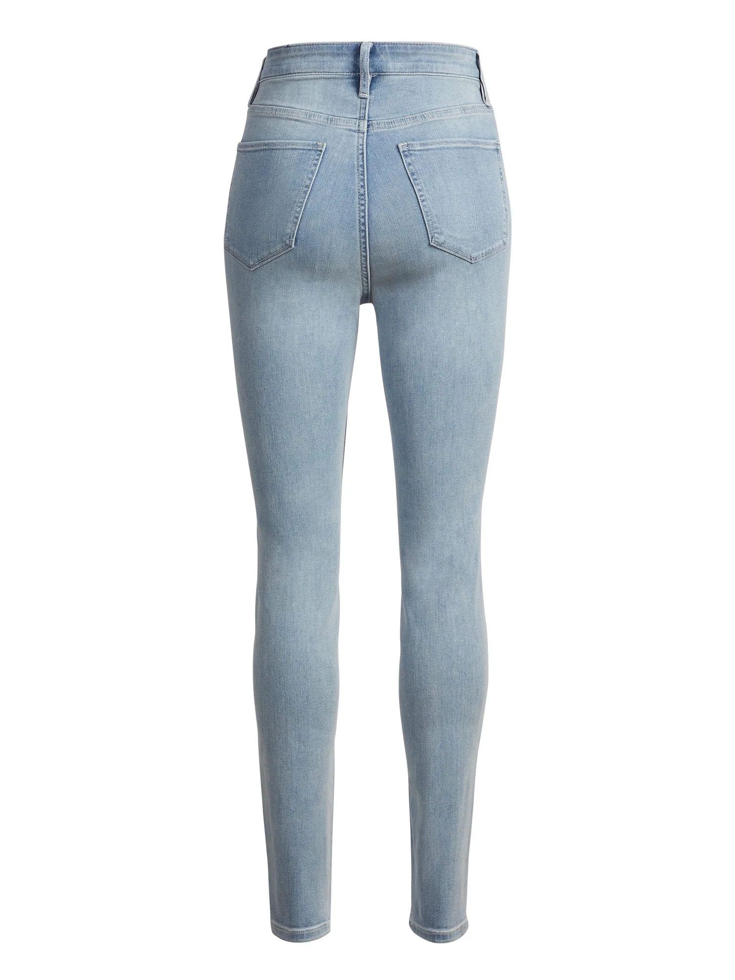 High-Waisted Super-Skinny Jeans - Blue Spark - Image 3