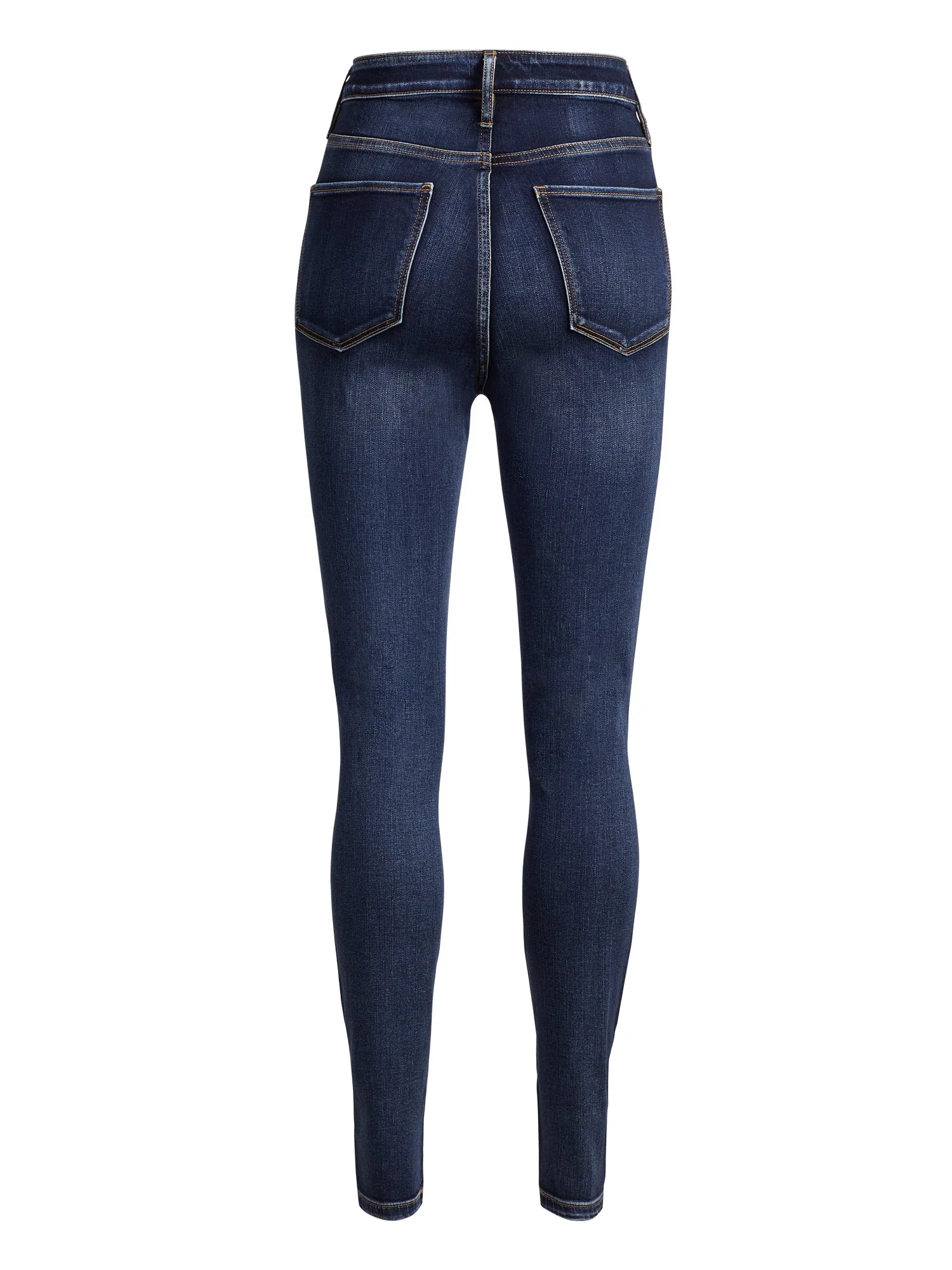 High-Waisted Super-Skinny Jeans - Cowboy Blue - Image 3