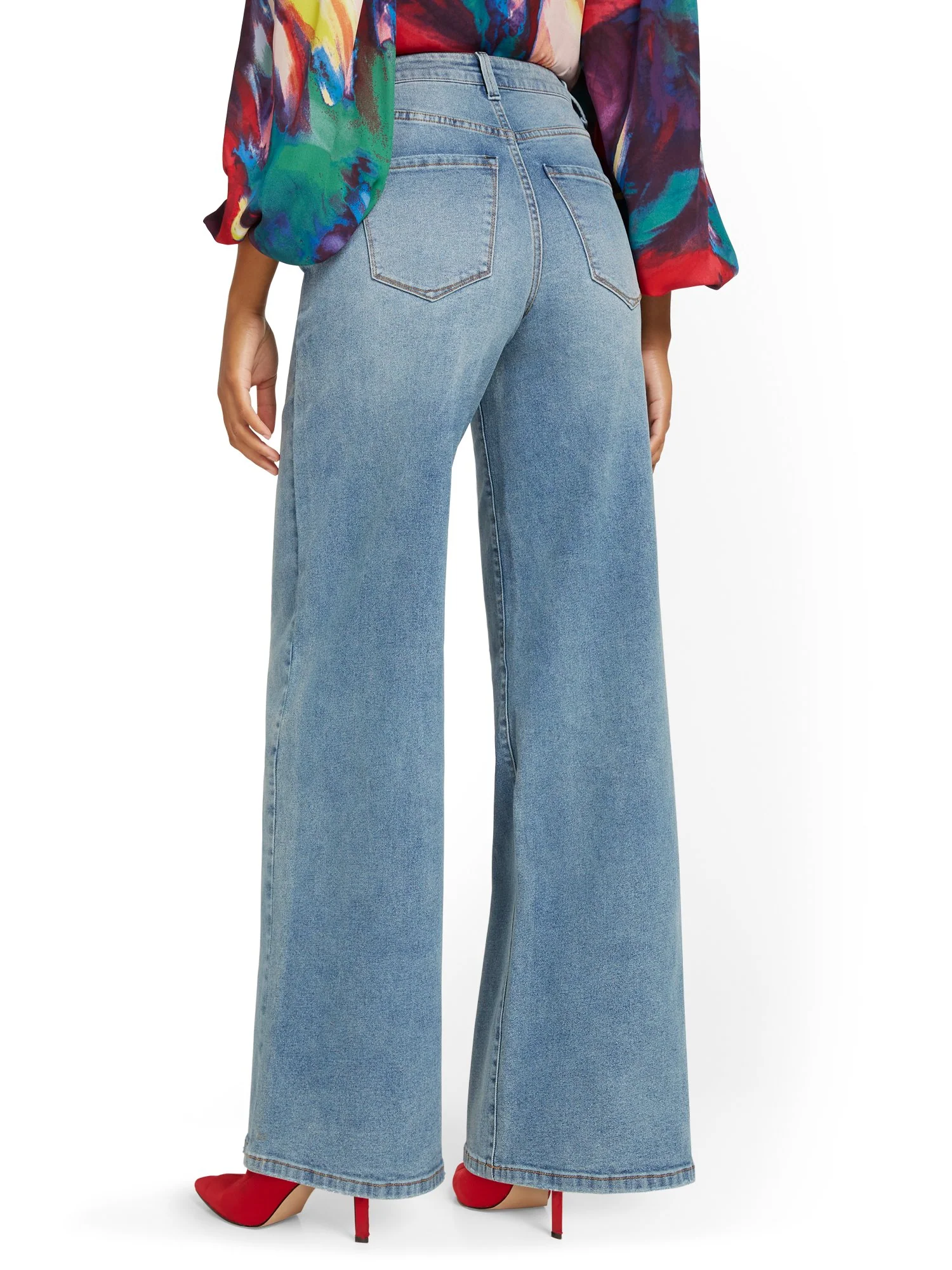 High-Waisted Ultra Wide-Leg Jeans - Image 3