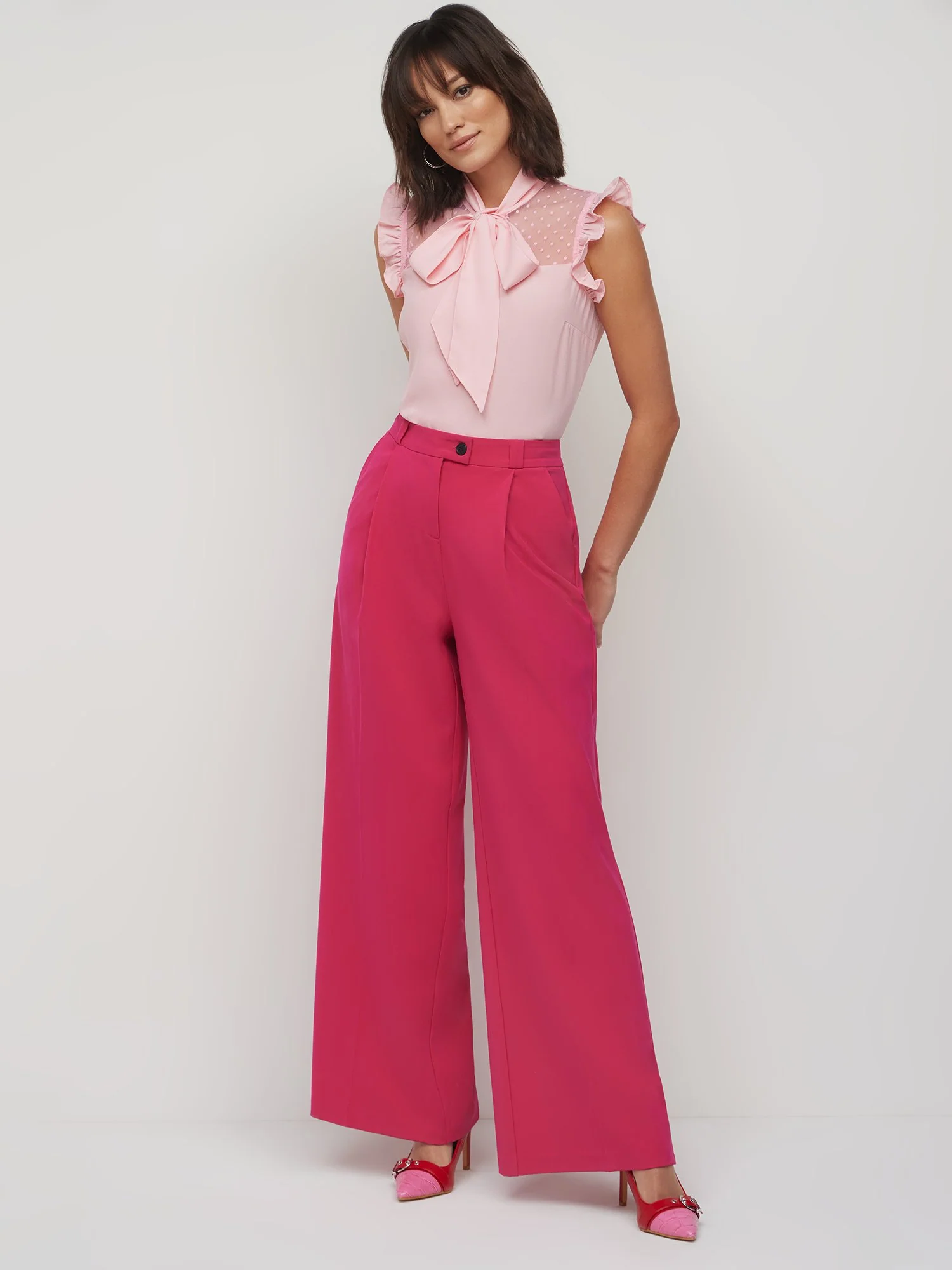 High-Waisted Wide-Leg Pant