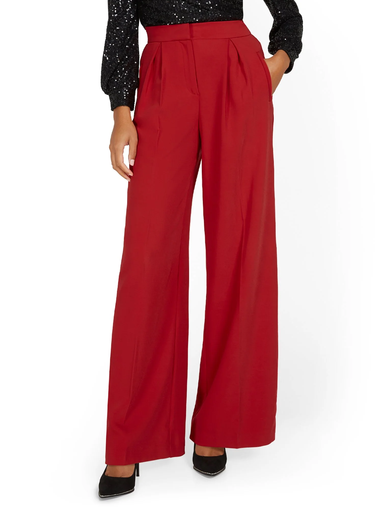 High-Waisted Wide-Leg Pant - Premium Stretch - Image 6