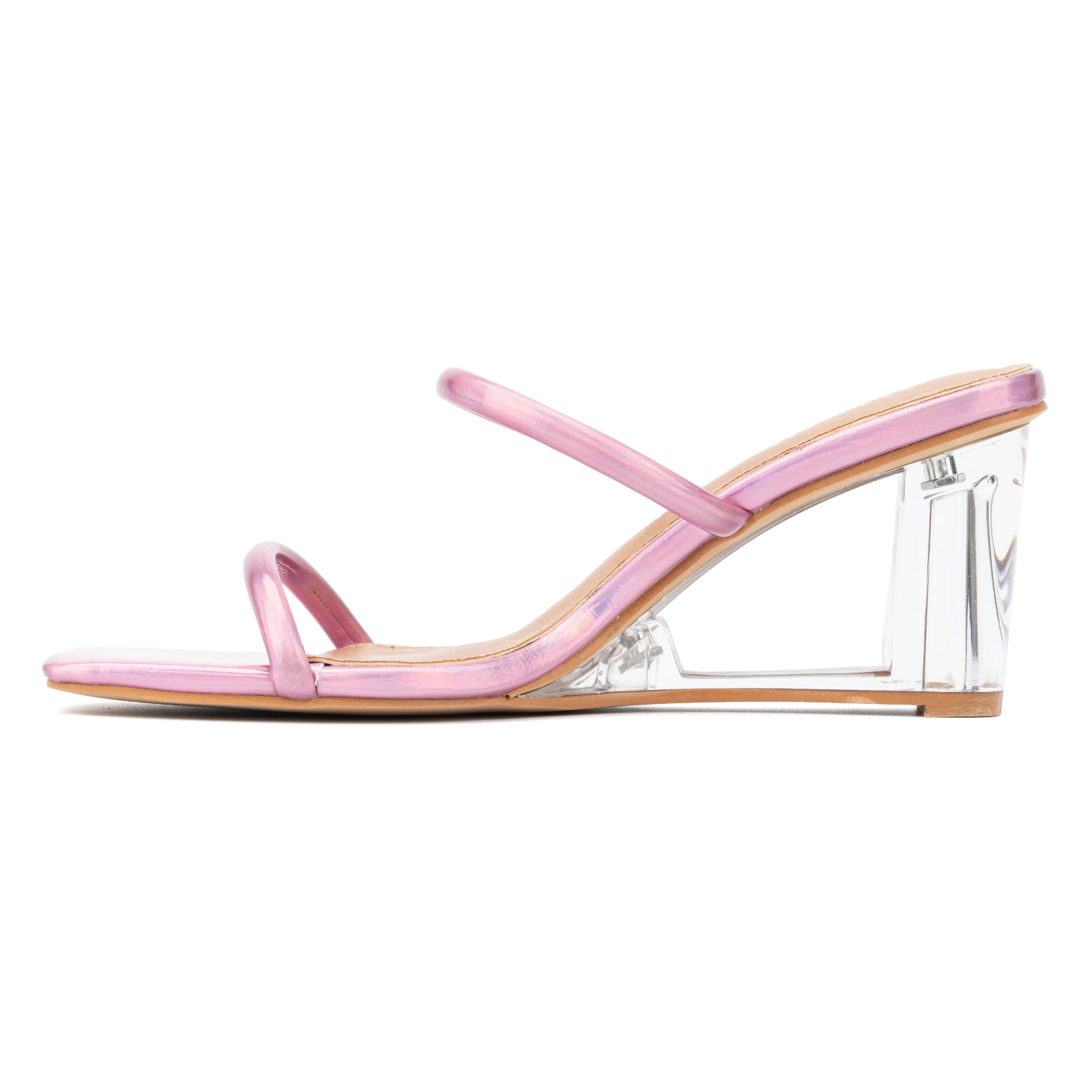 Hilaria Clear Wedge Strap Sandal - Image 10