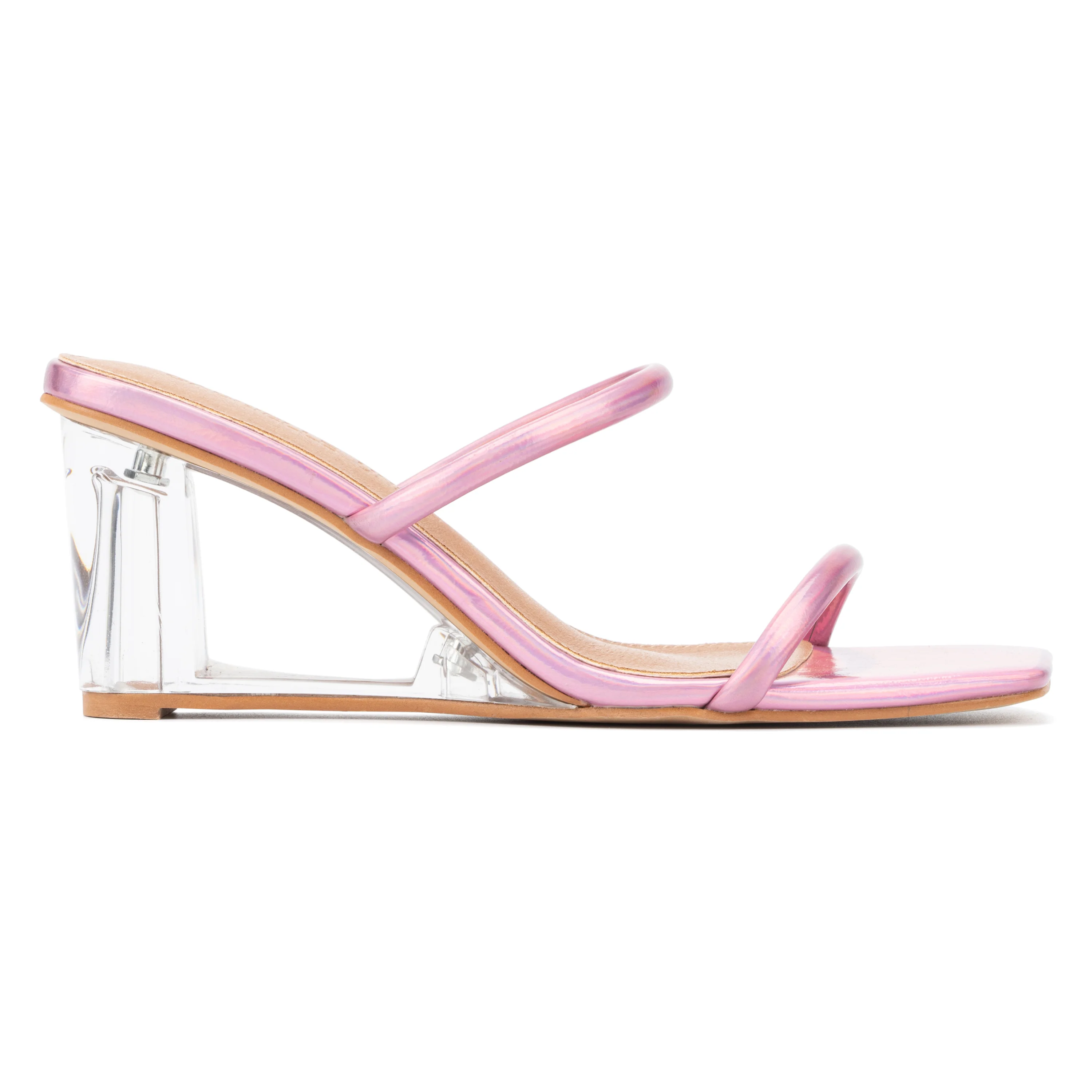 Hilaria Clear Wedge Strap Sandal - Image 7