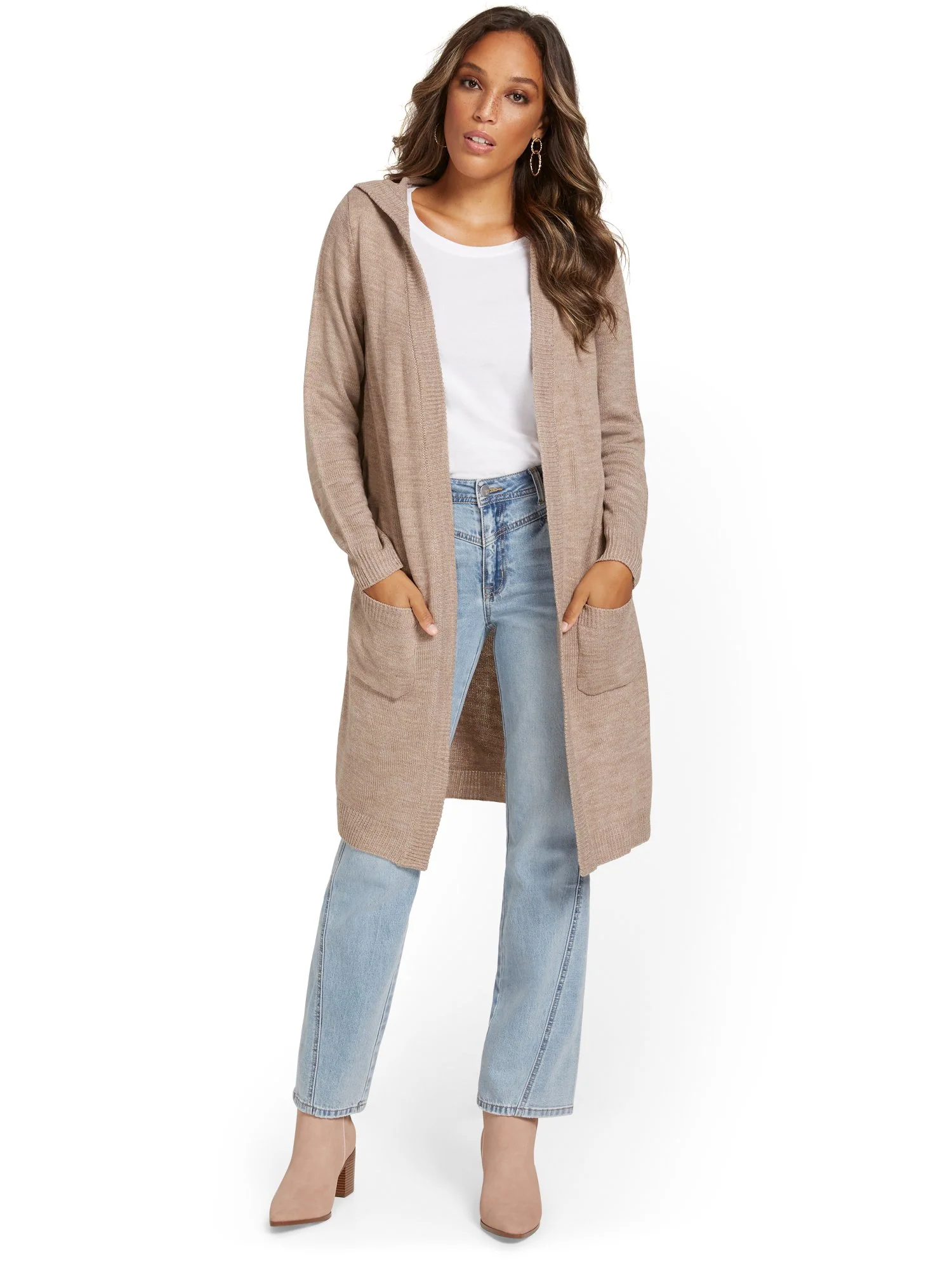Hooded Knit Cardigan - Image 18