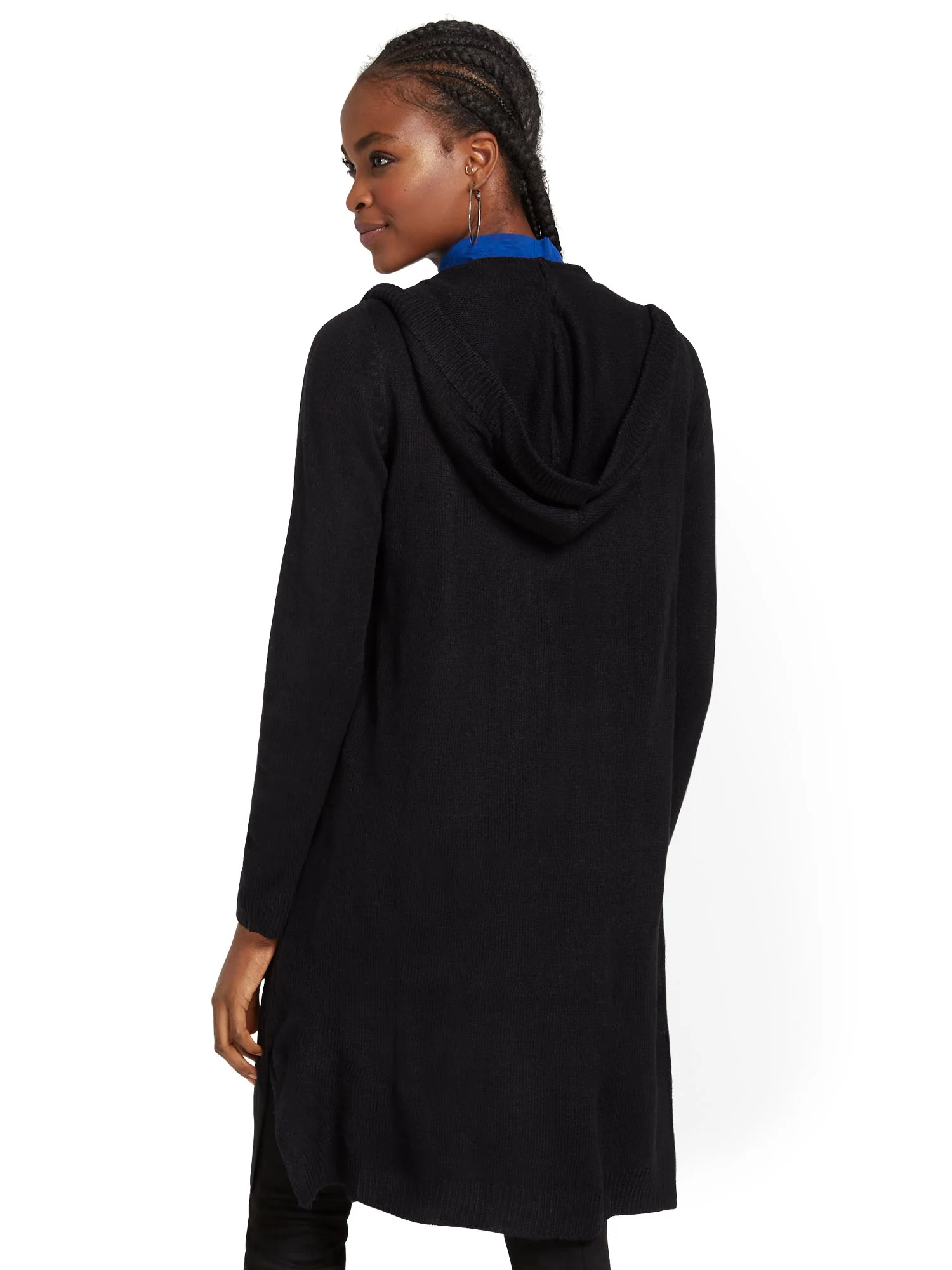 Hooded Knit Cardigan - Image 3