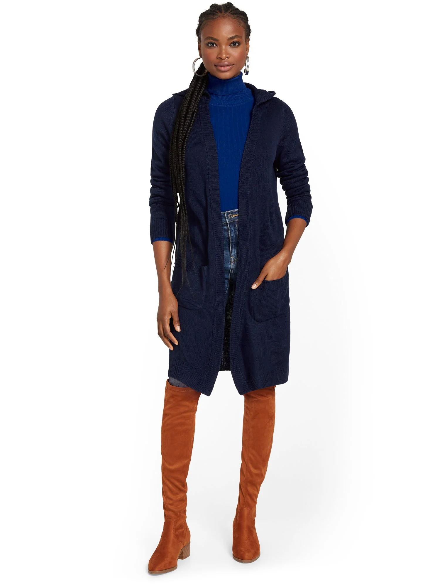 Hooded Knit Cardigan - Image 9