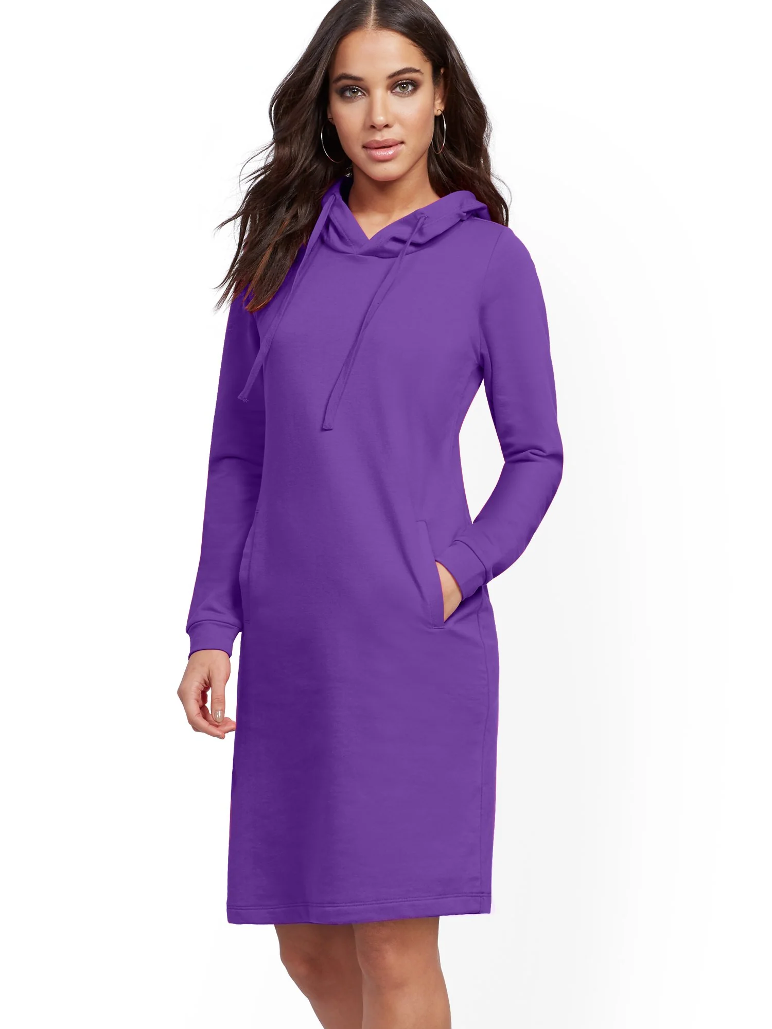 Hooded Sweatshirt Dress - Image 2