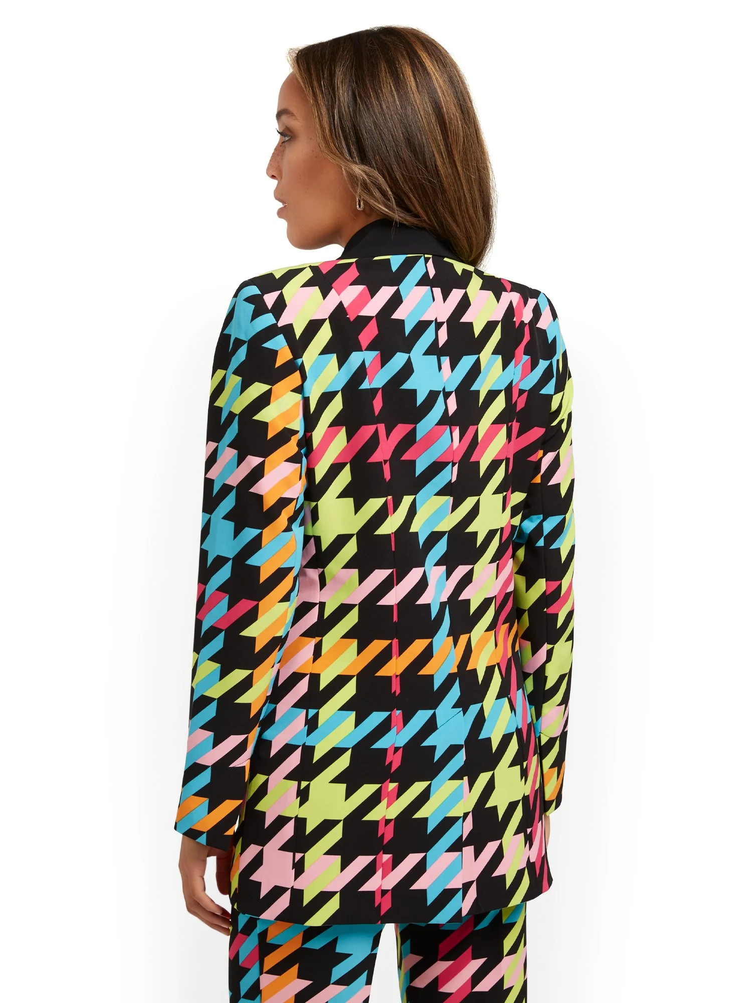 Houndstooth Double-Breasted Jacket - Image 3