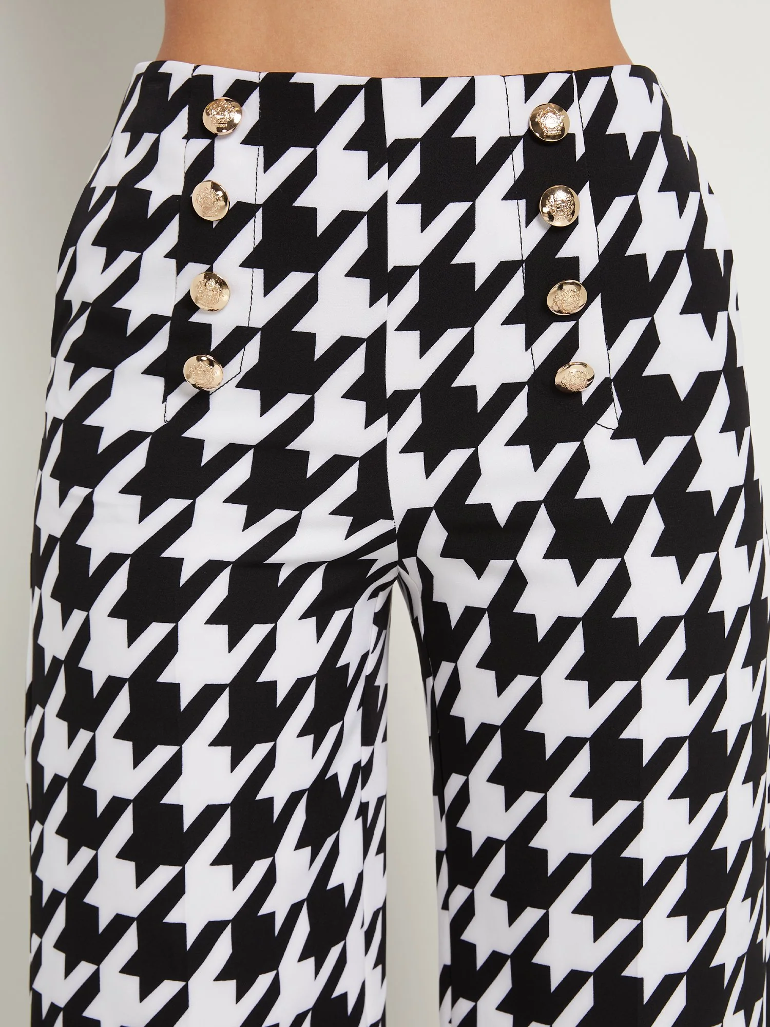 Houndstooth High-Waisted Wide-Leg Pant - Image 4
