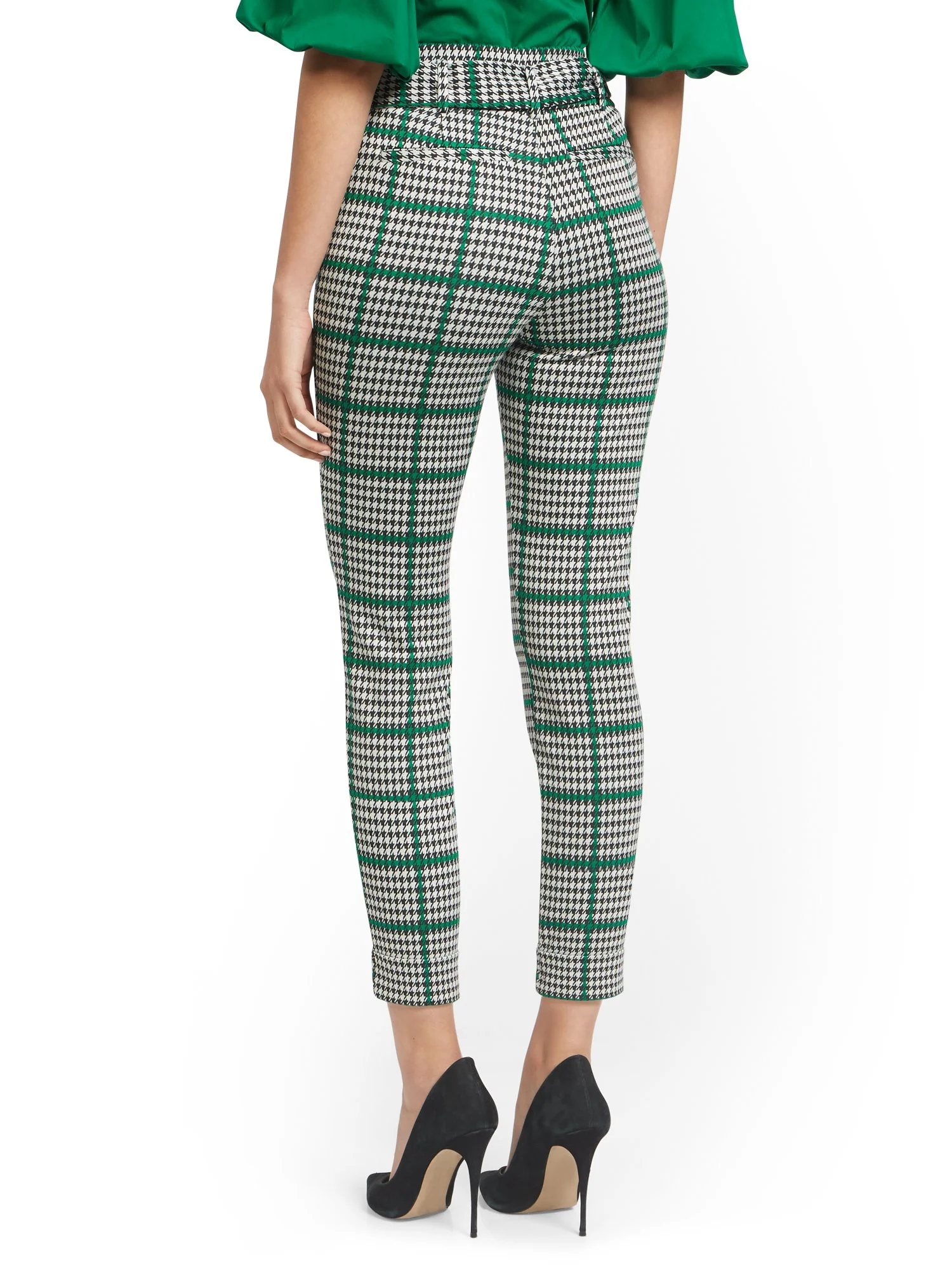 Houndstooth Pull-On Slim-Leg Pant - Superflex - Image 2
