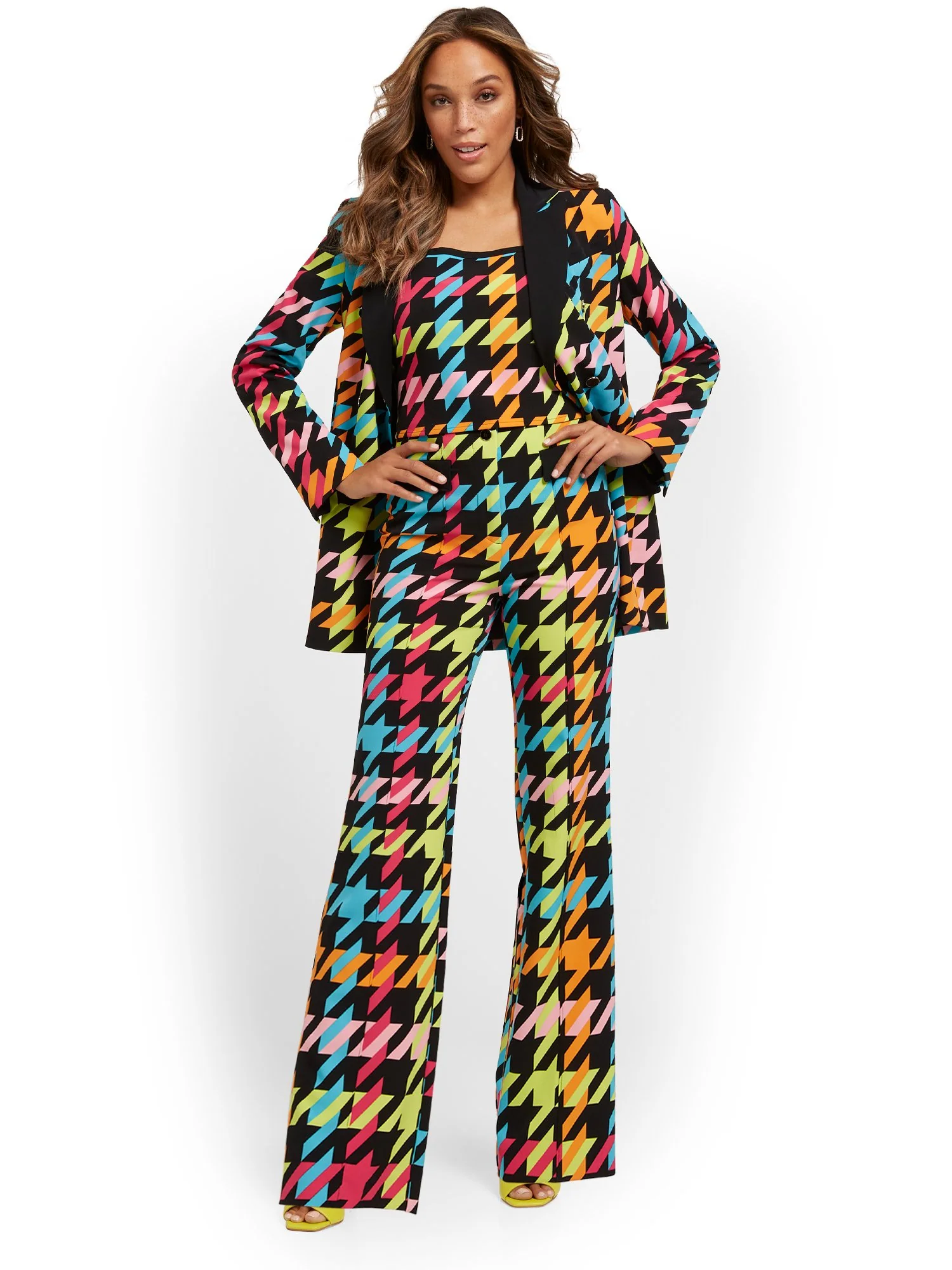 Houndstooth Wide-Leg Pant - Image 5