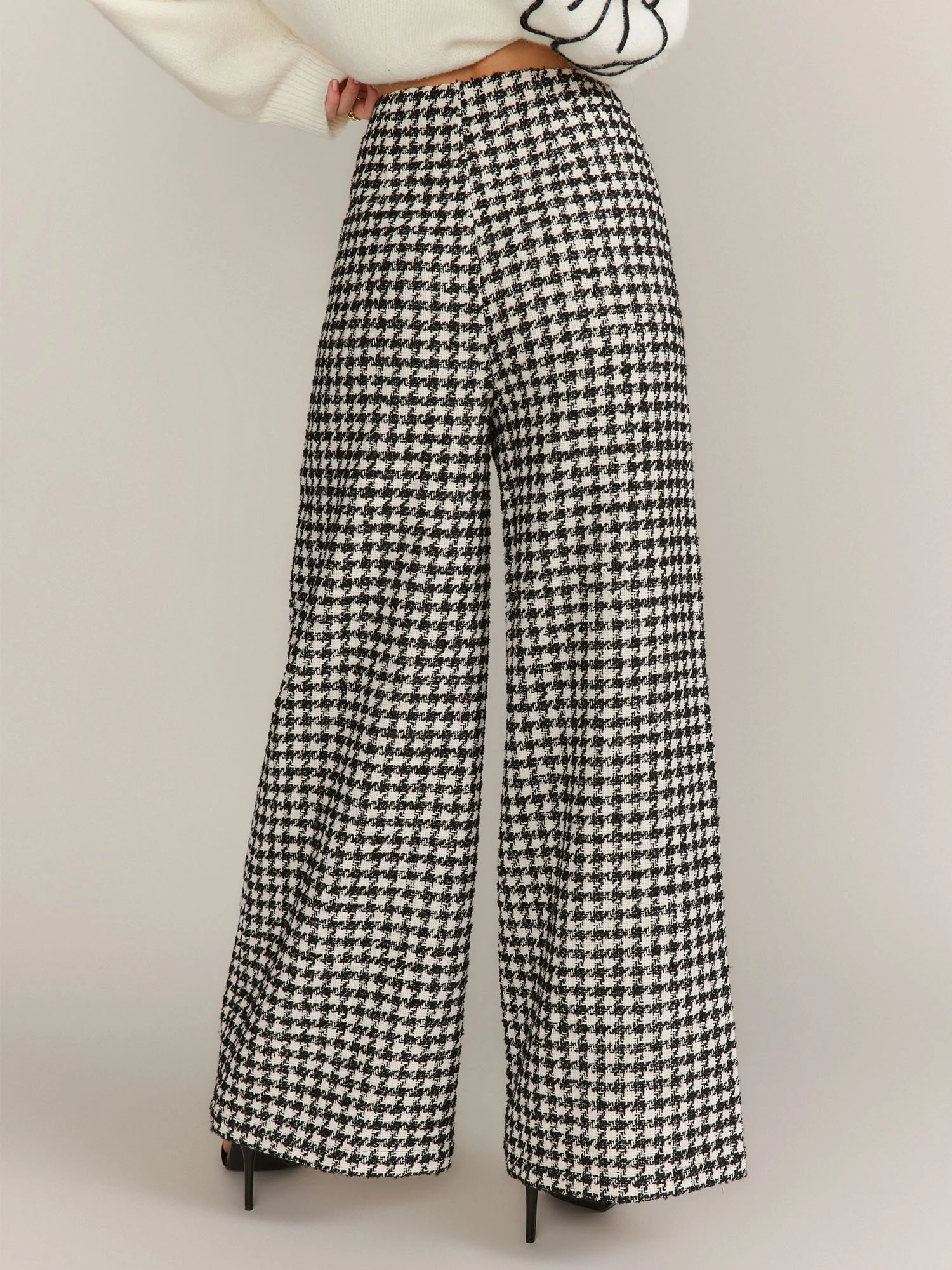 Flying Tomato Houndstooth Wide Leg Pant - Brands We Love - Image 3