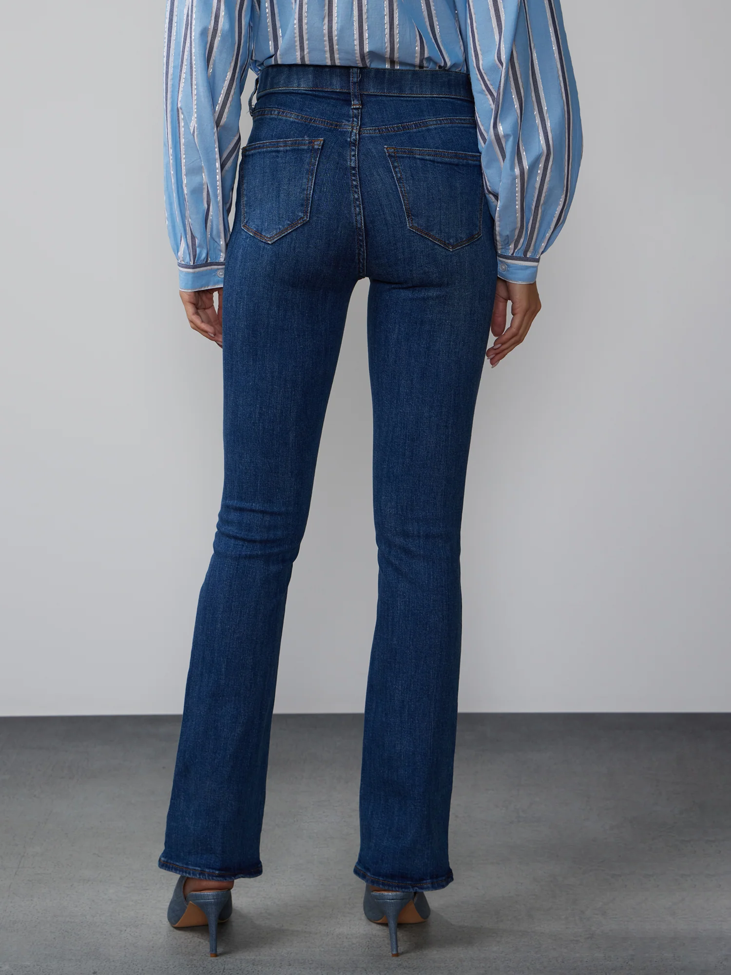 Petite Essential High Rise Bootcut Jeans - Image 3