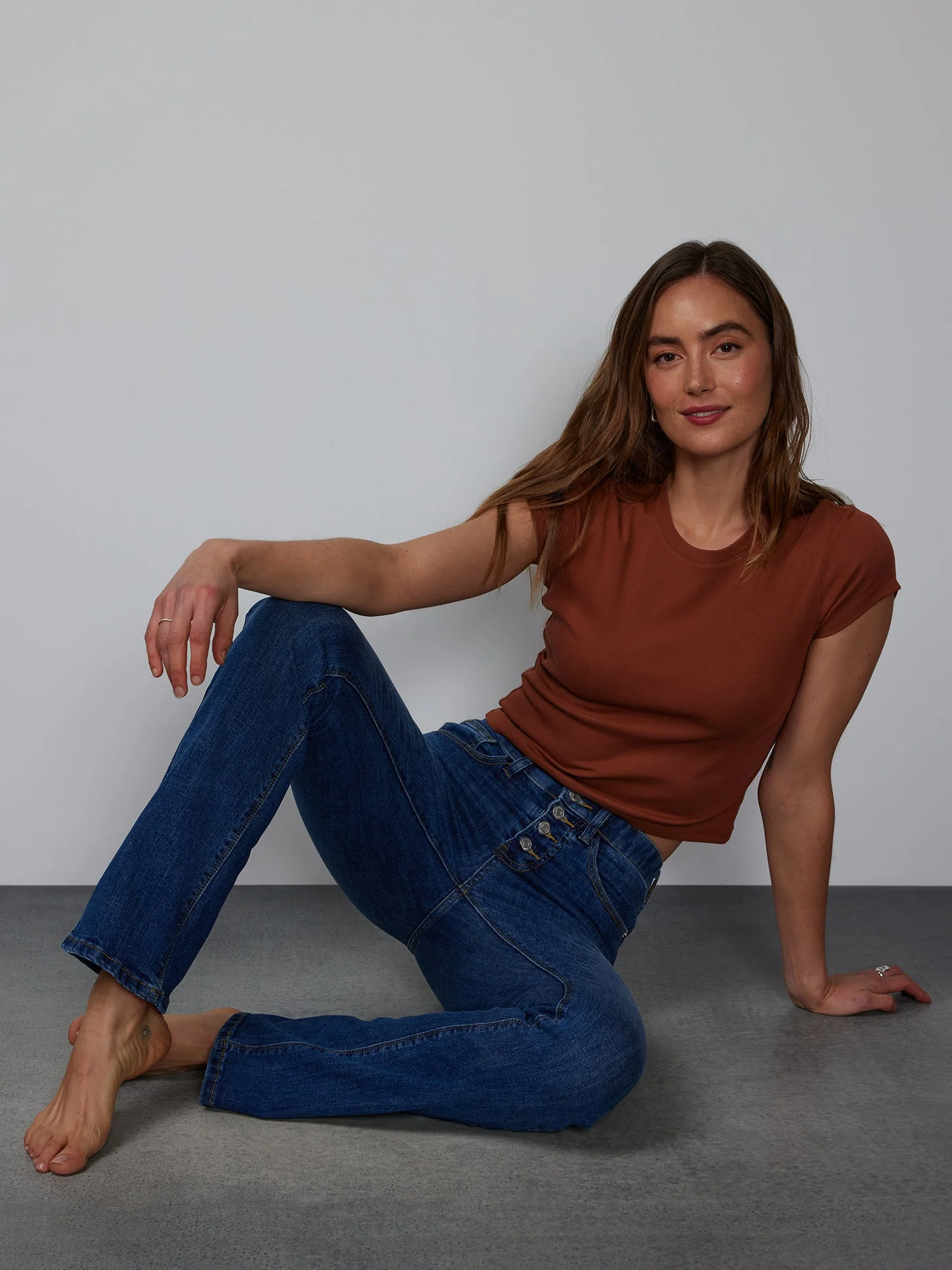 Petite Essential High Rise Bootcut Jeans