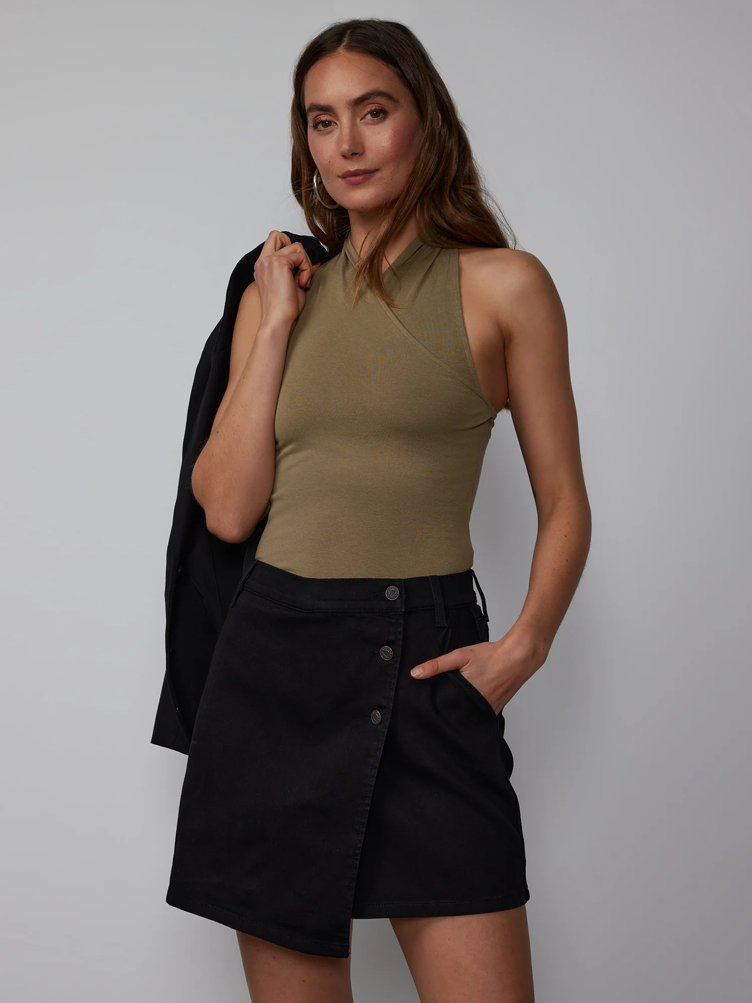 High Rise 7-Inch Overlap Skort