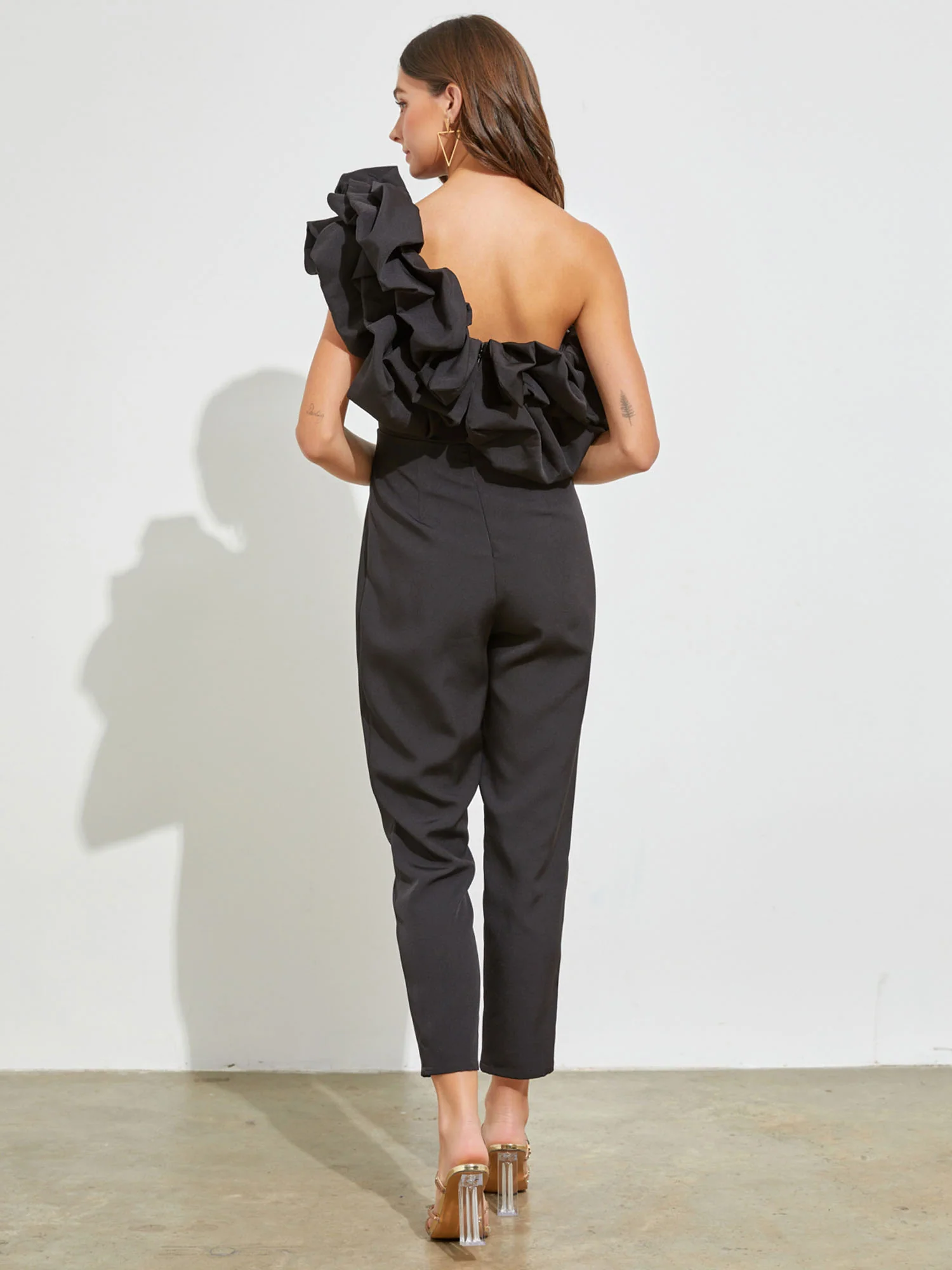 Do+Be One Shoulder Ruffle Jumpsuit - Brands We Love - Image 4