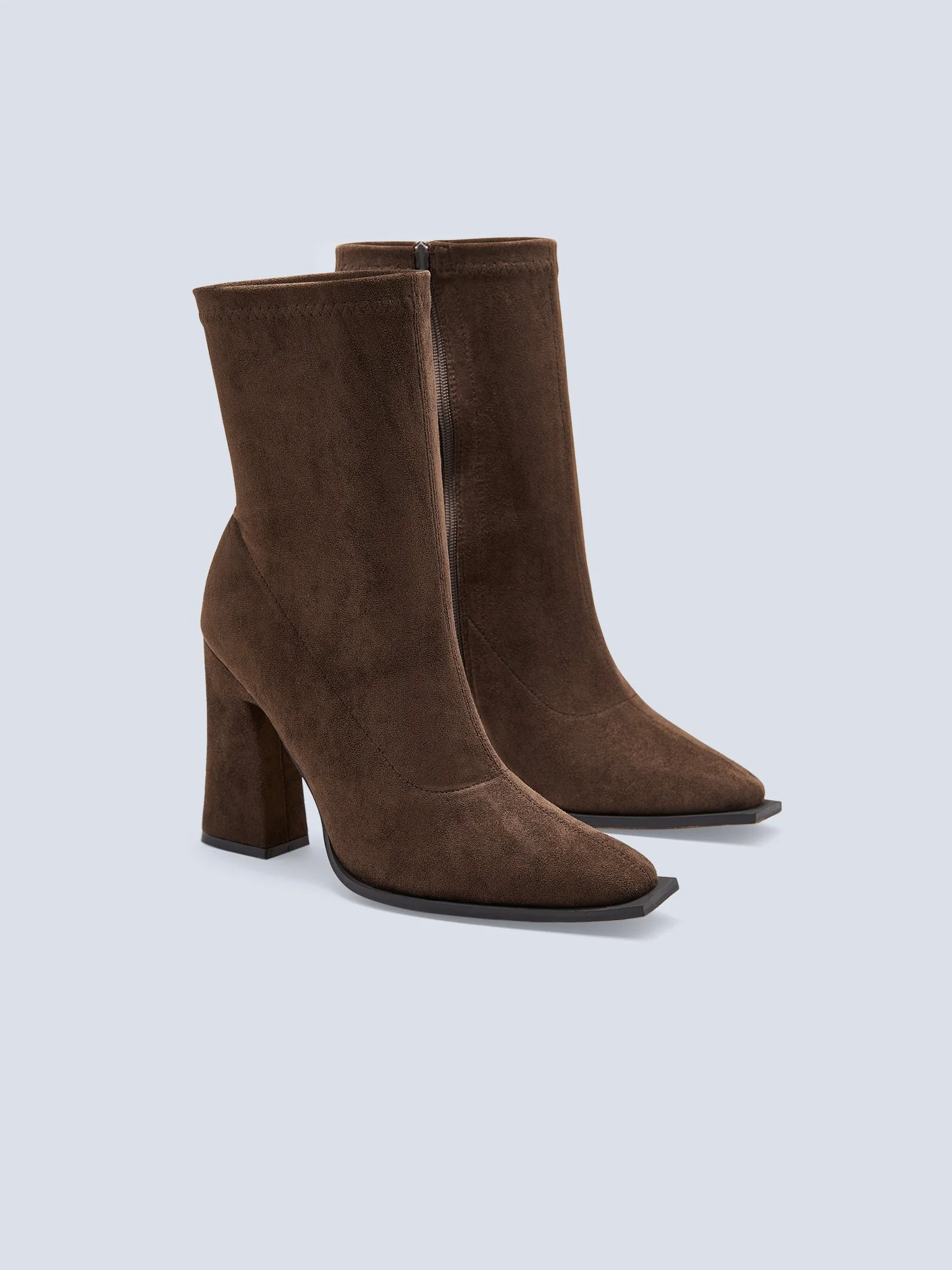 Imaan Brown Sock Bootie - Image 2